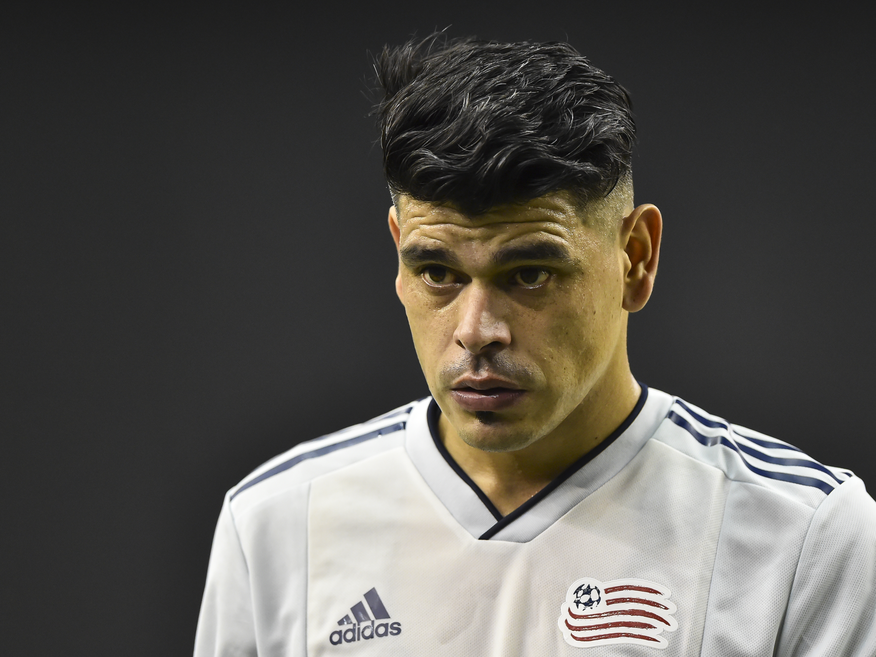 Gustavo Bou looks on after a 2-1 loss against Montreal this past February.
