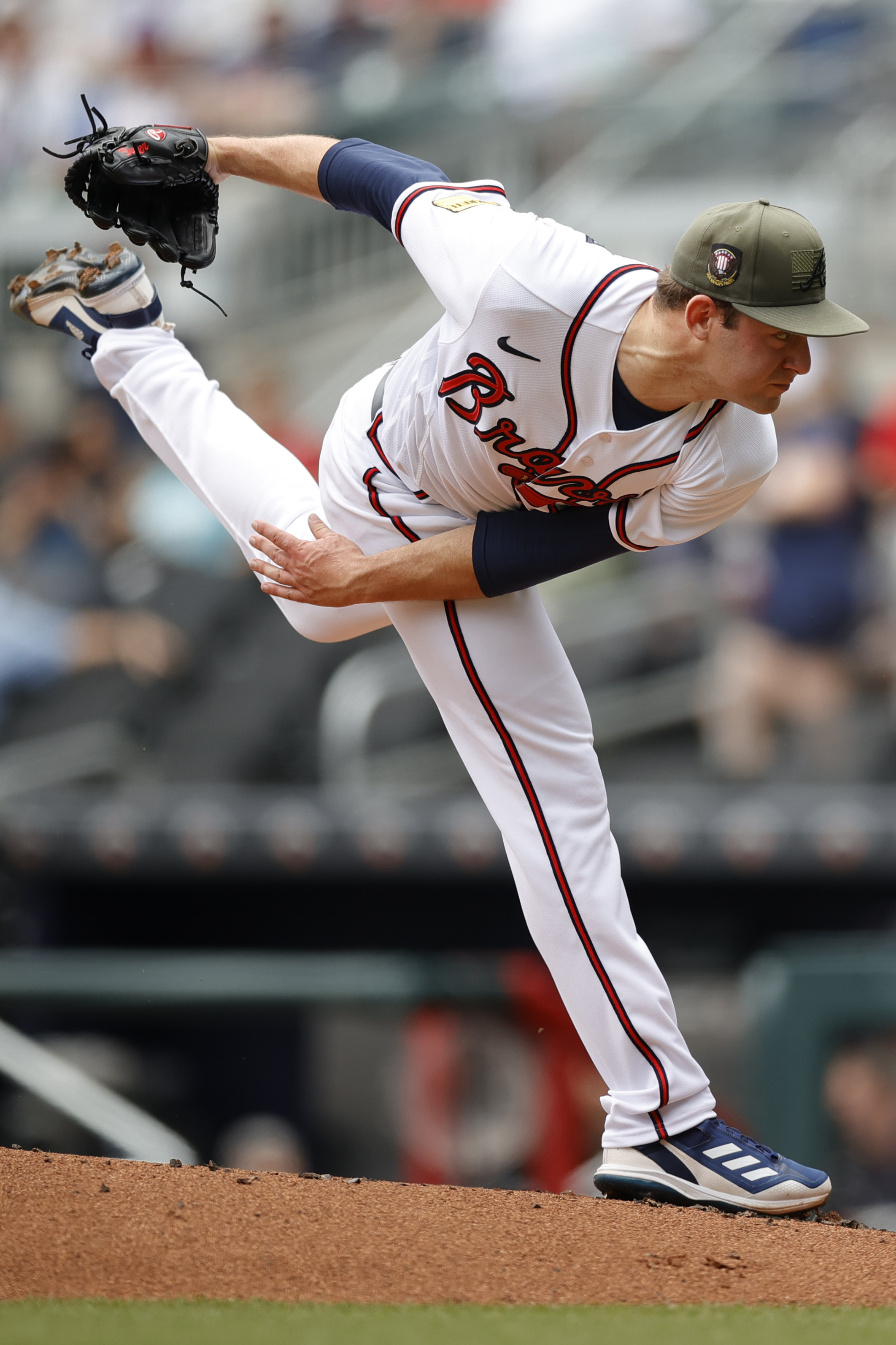 Jared Shuster of the Atlanta Braves before a game against the News Photo  - Getty Images
