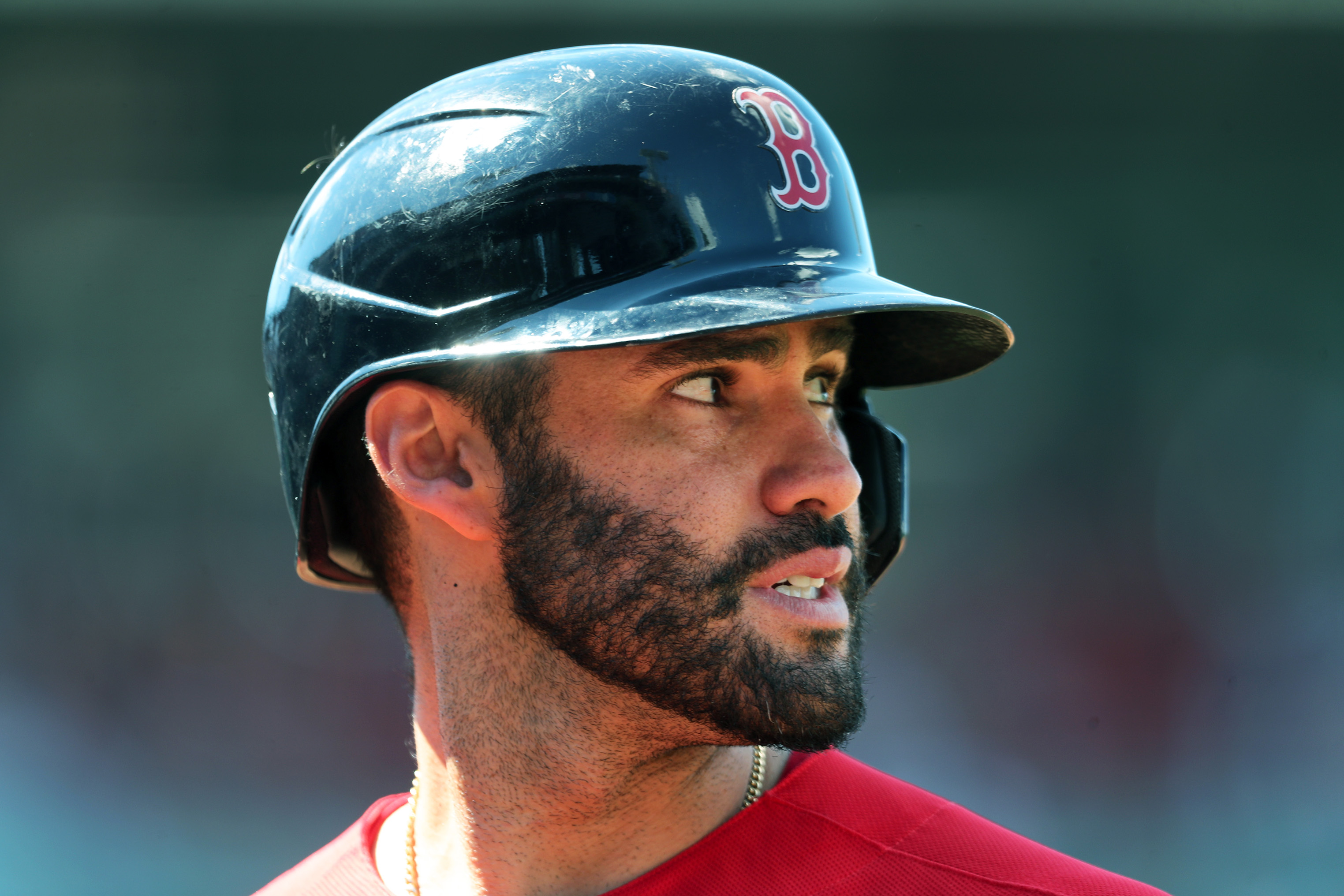 The Red Sox are hoping J.D. Martinez will be good to go for Game 2.