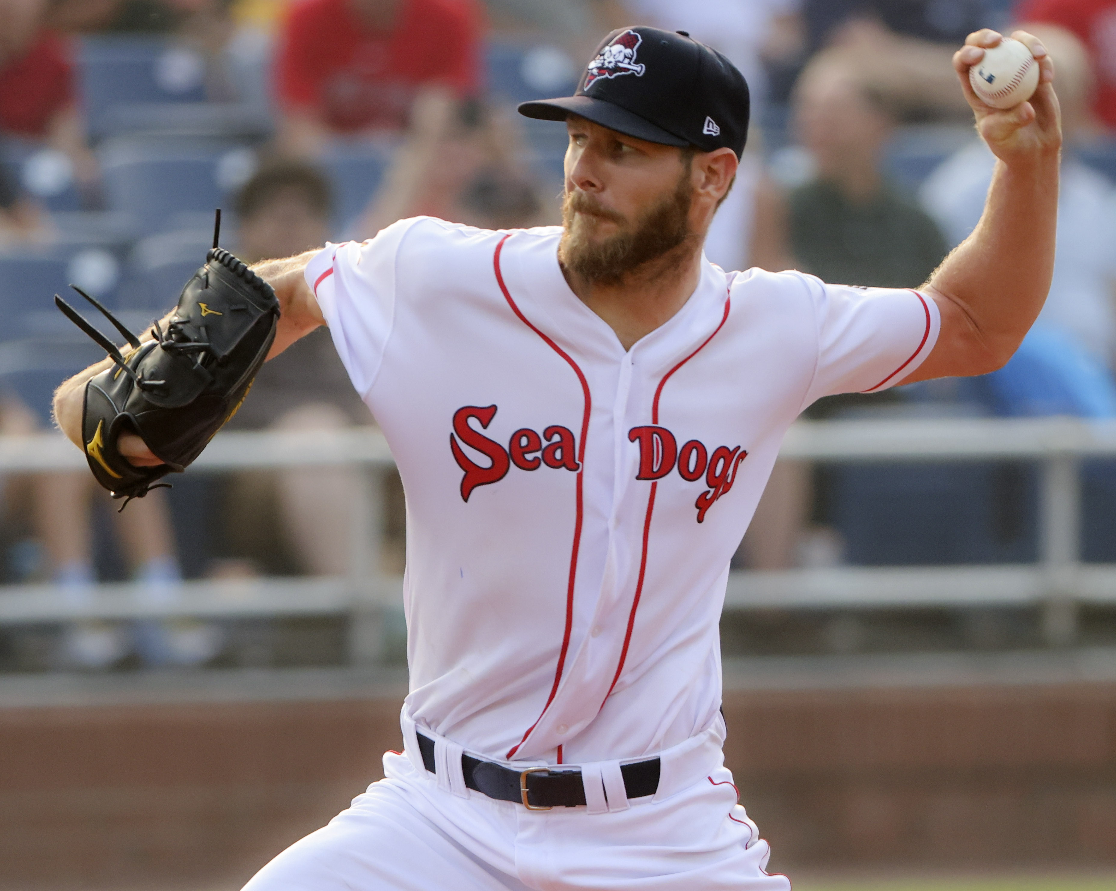 Boston Red Sox star Chris Sale pitching for Portland Sea Dogs