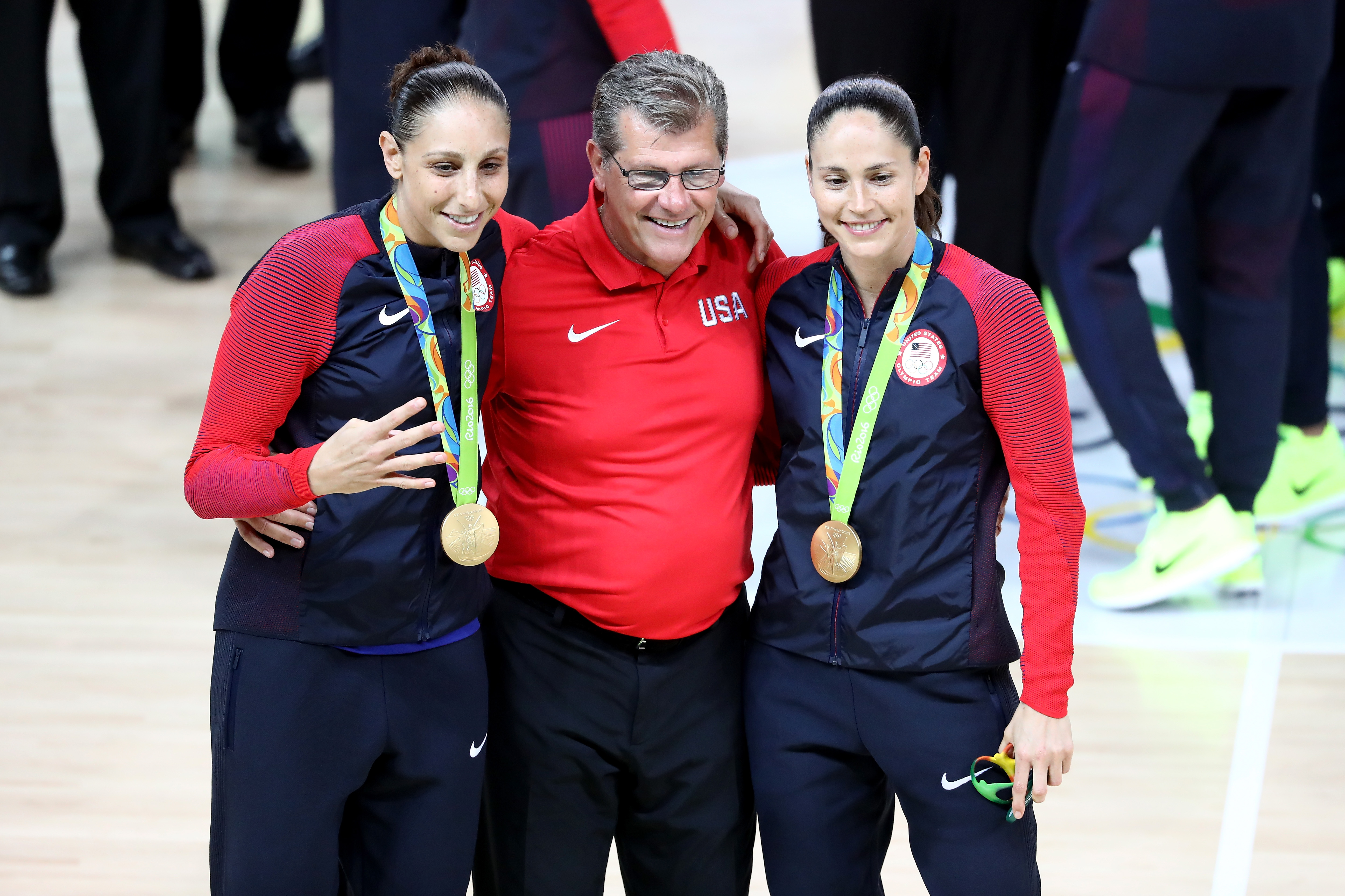 Diana Taurasi (left) and Sue Bird (right) will look to become the first five-time Olympic gold medallists in women's basketball this summer.