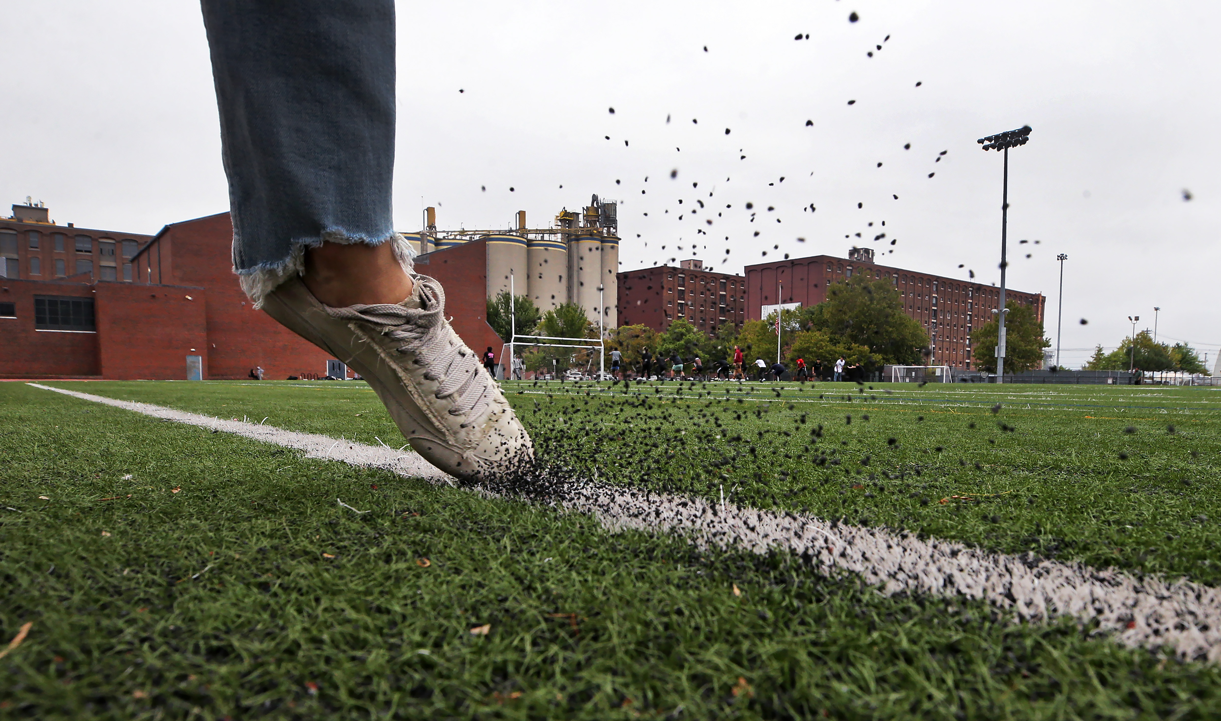 Patriots replacing field turf after one regular-season game