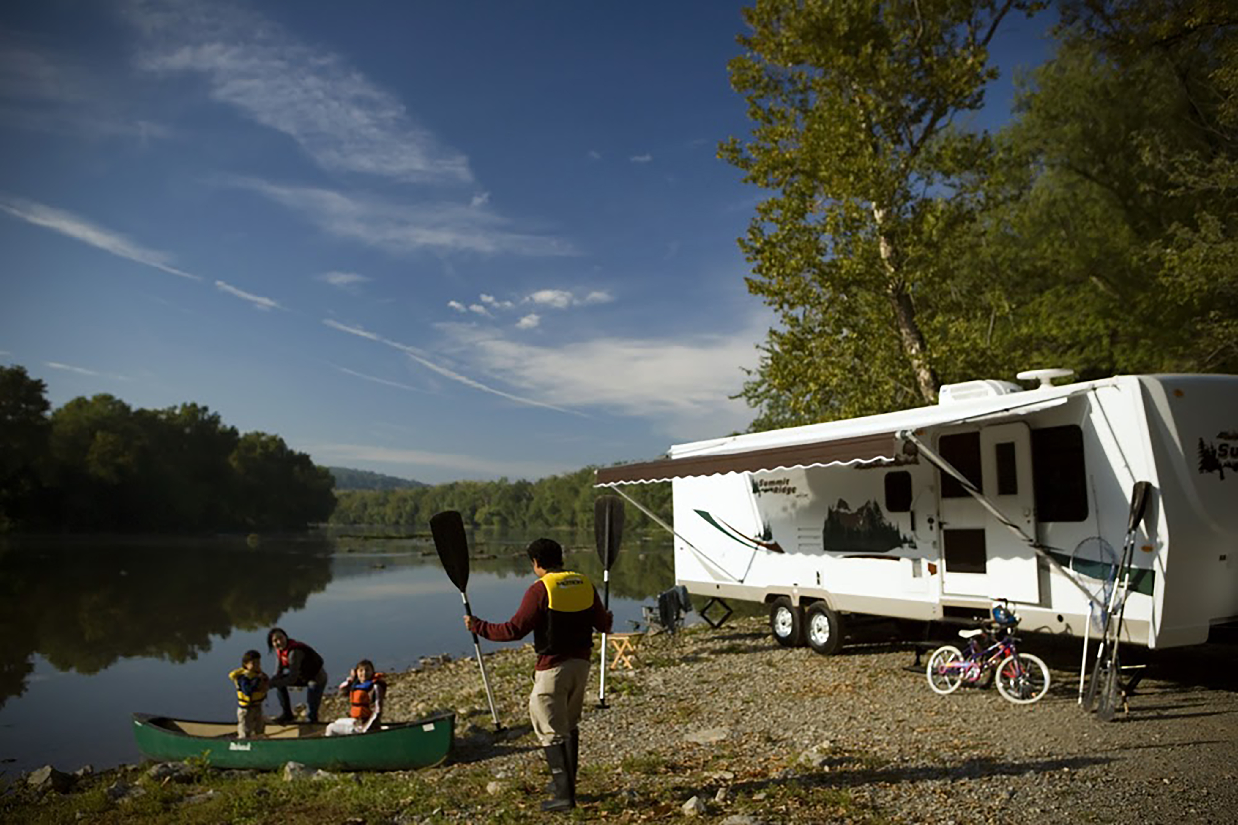 RV camping allows you to get back to nature without giving up creature comforts.