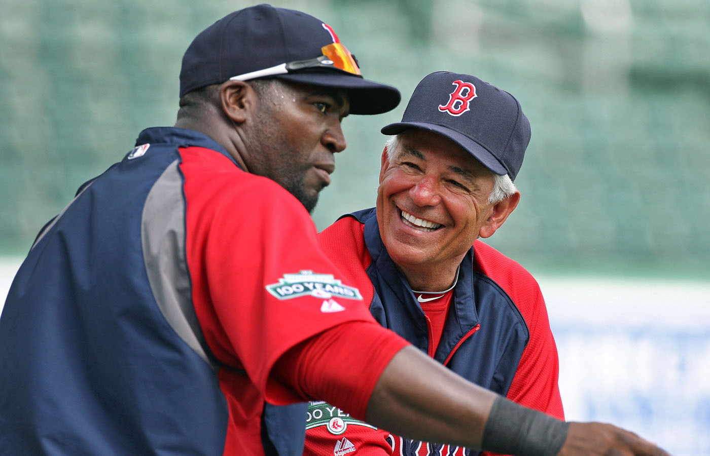 Bobby Valentine was hired during the offseason to replace Terry Francona as manager of the Red Sox. Here, he greets Ortiz during a February workout at spring training.