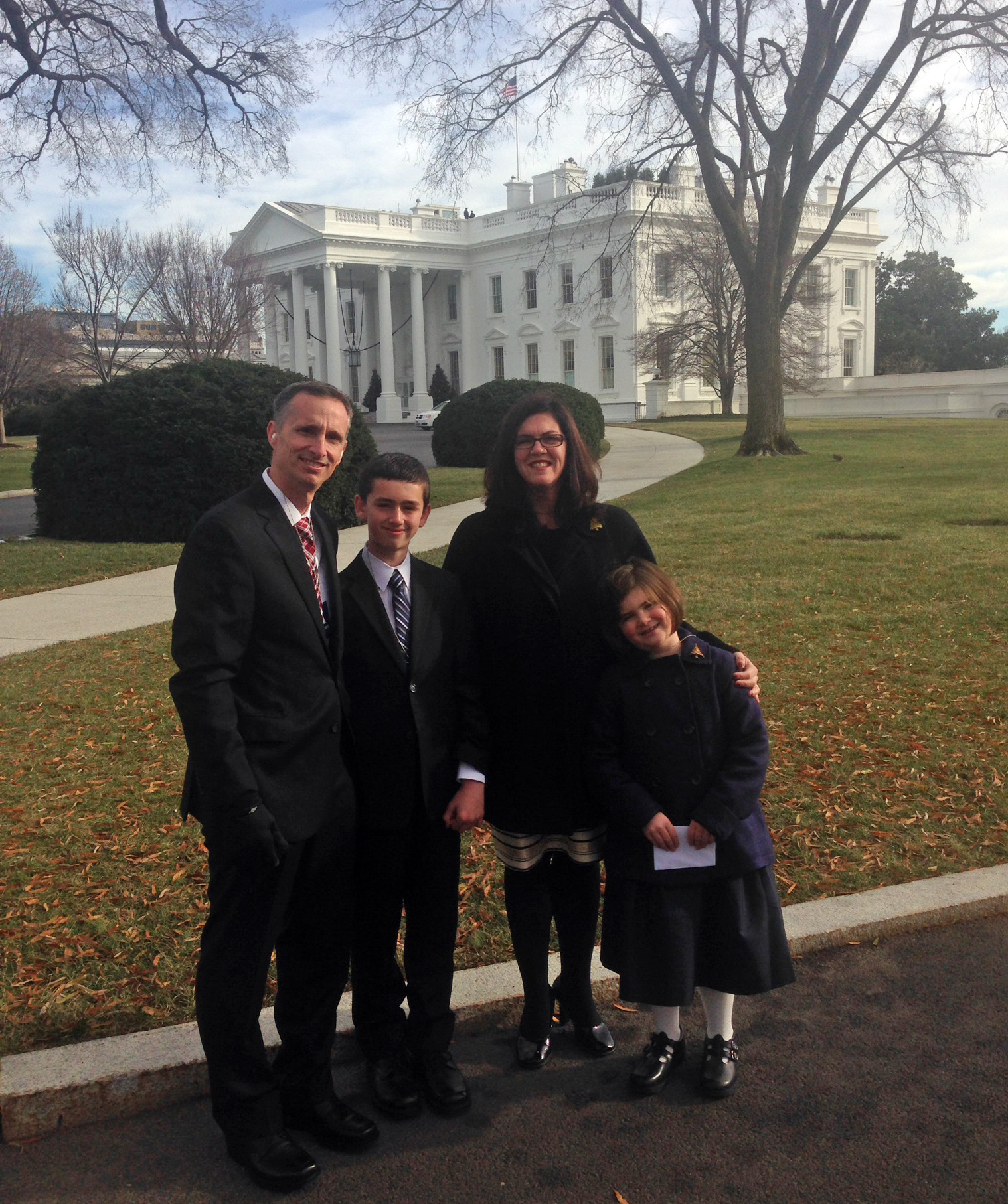 In December, the Richards went to the White House at the invitation of the Obamas. Jane marveled at the holiday decorations; the president joked in response: “I was up all night setting them up.”