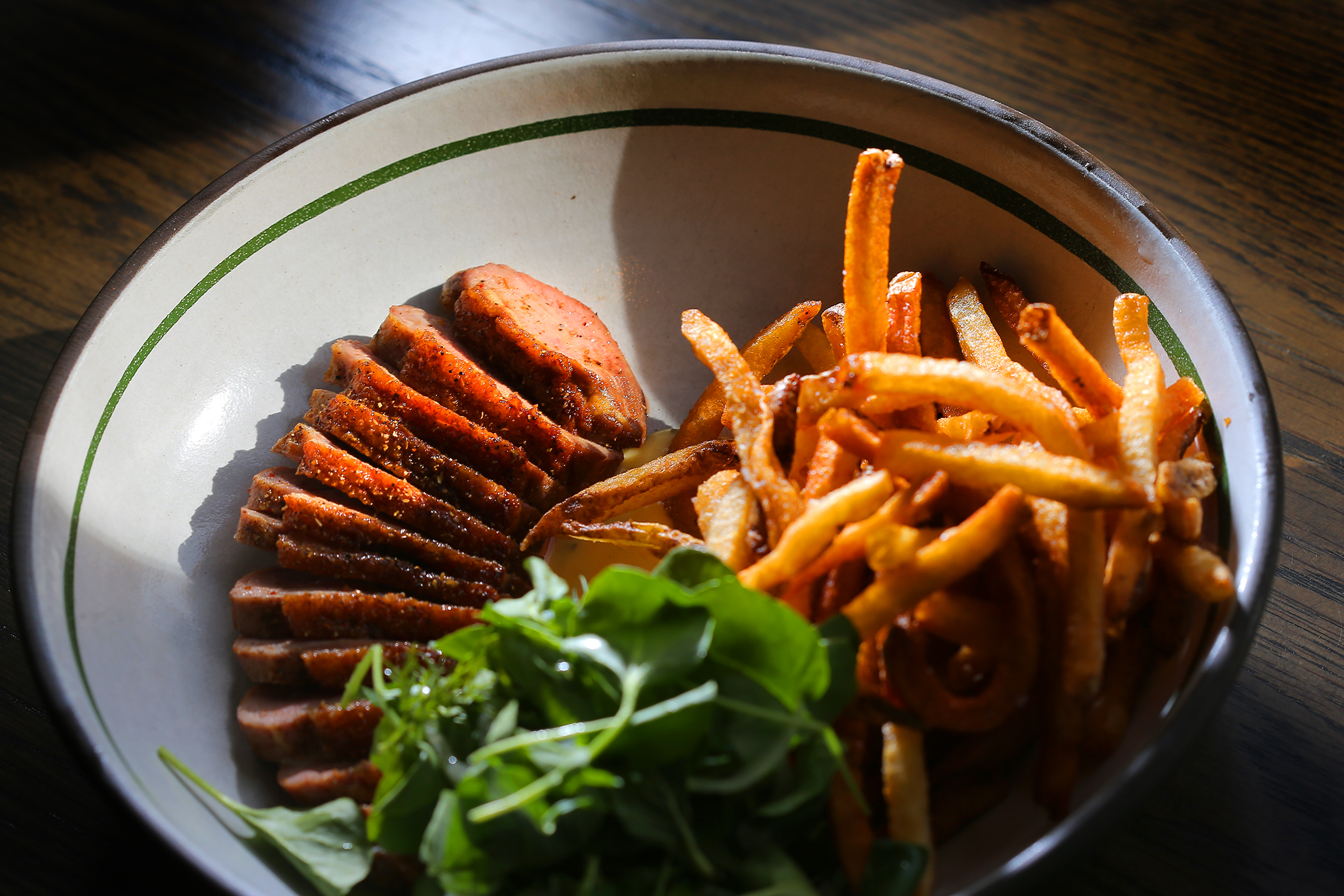 Duck frites.