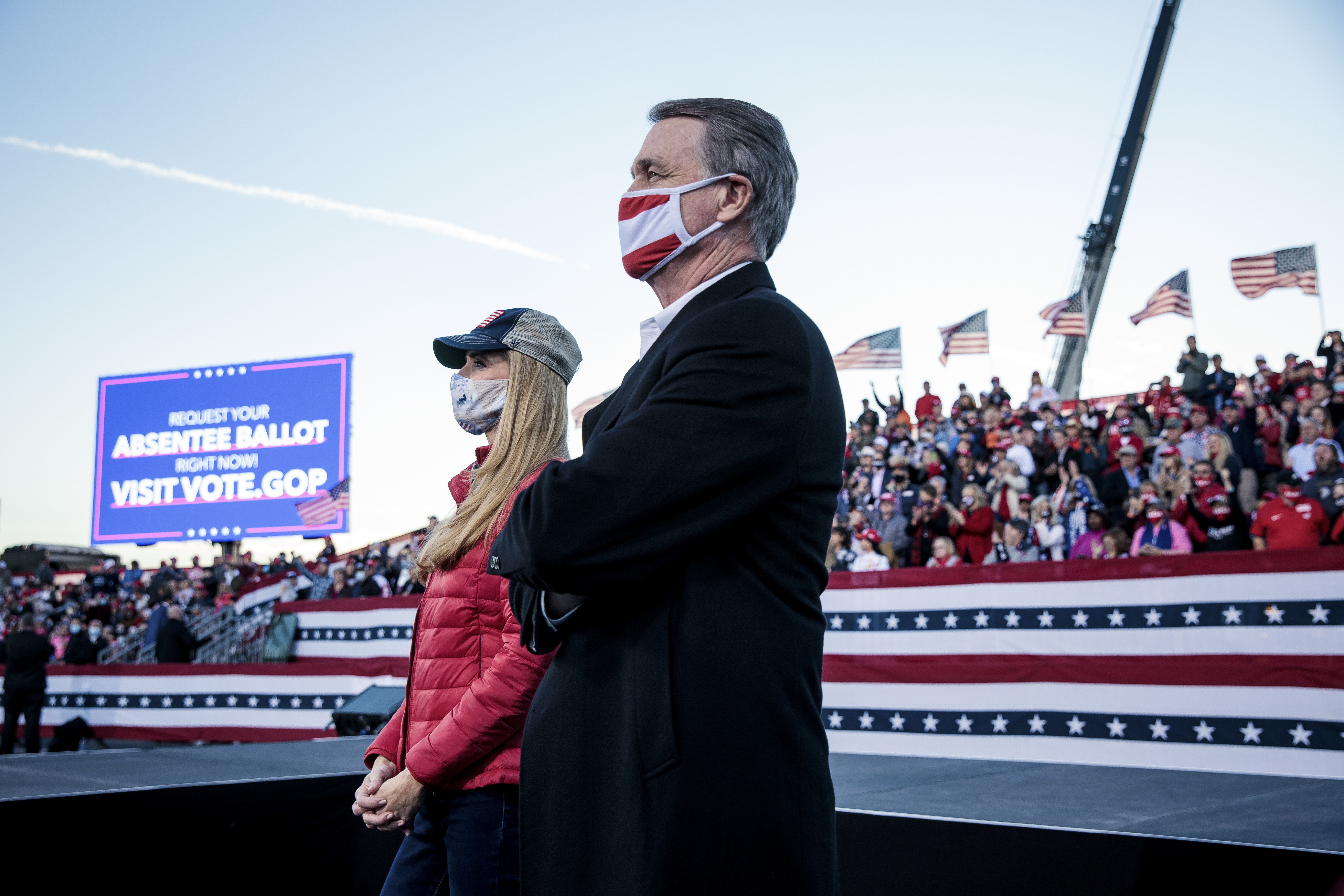 Senators Kelly Loeffler and David Perdue both lost in January's runoff election in Georgia. President Trump had supported the pair.