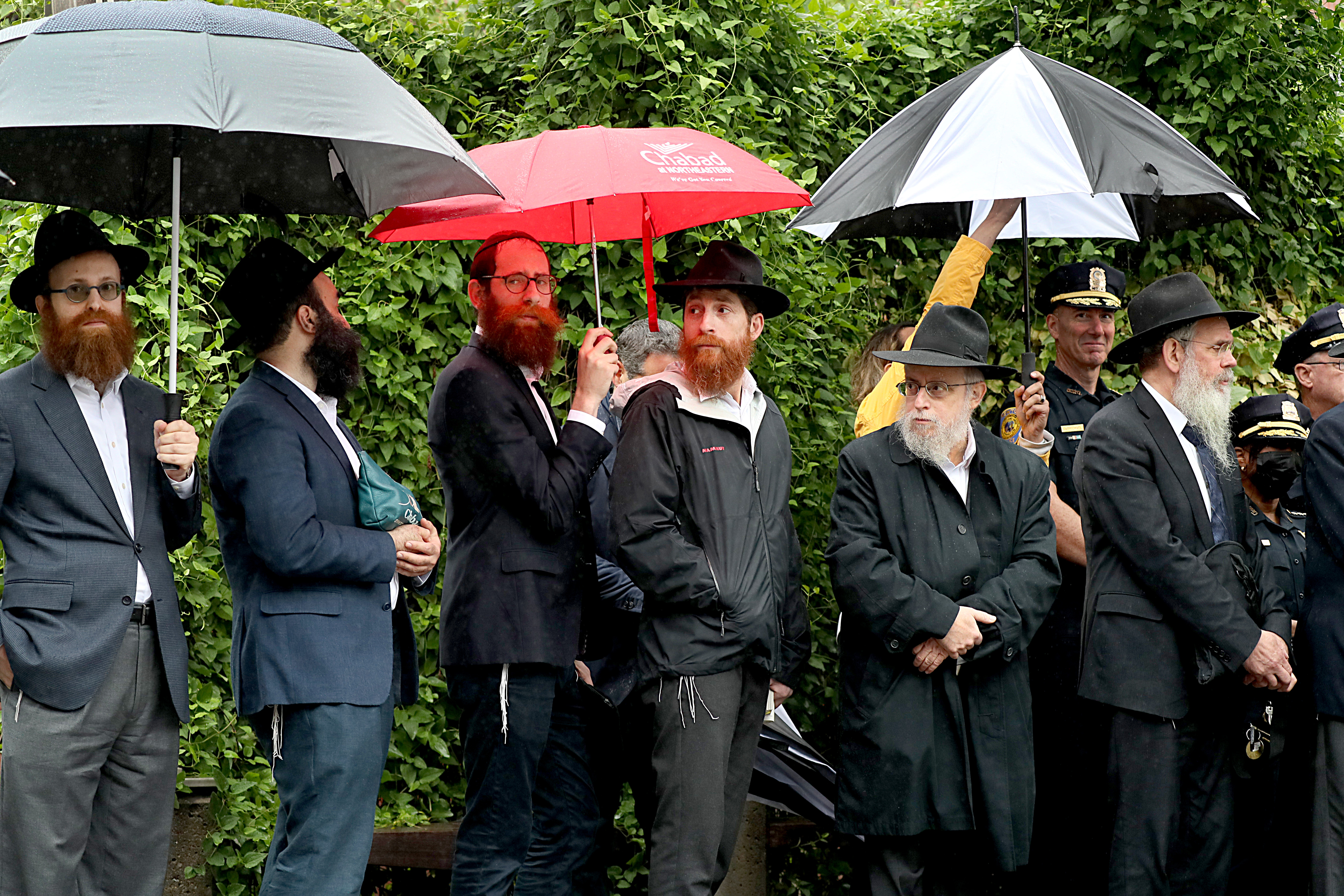A unity vigil for Rabbi Shlomo Noginski on Boston Common.