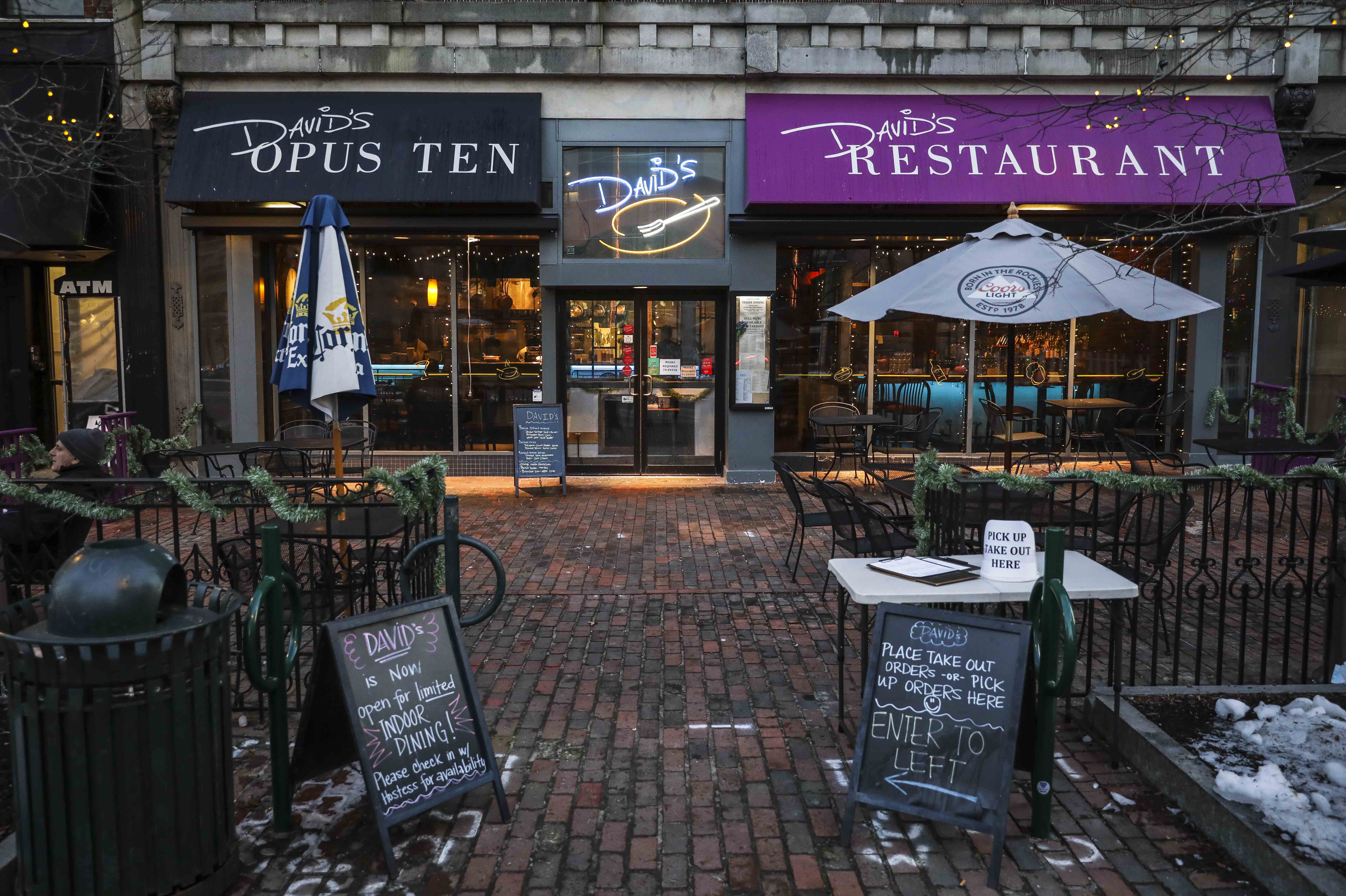 David's Restaurant, owned by David Turin, in Portland on Friday afternoon.