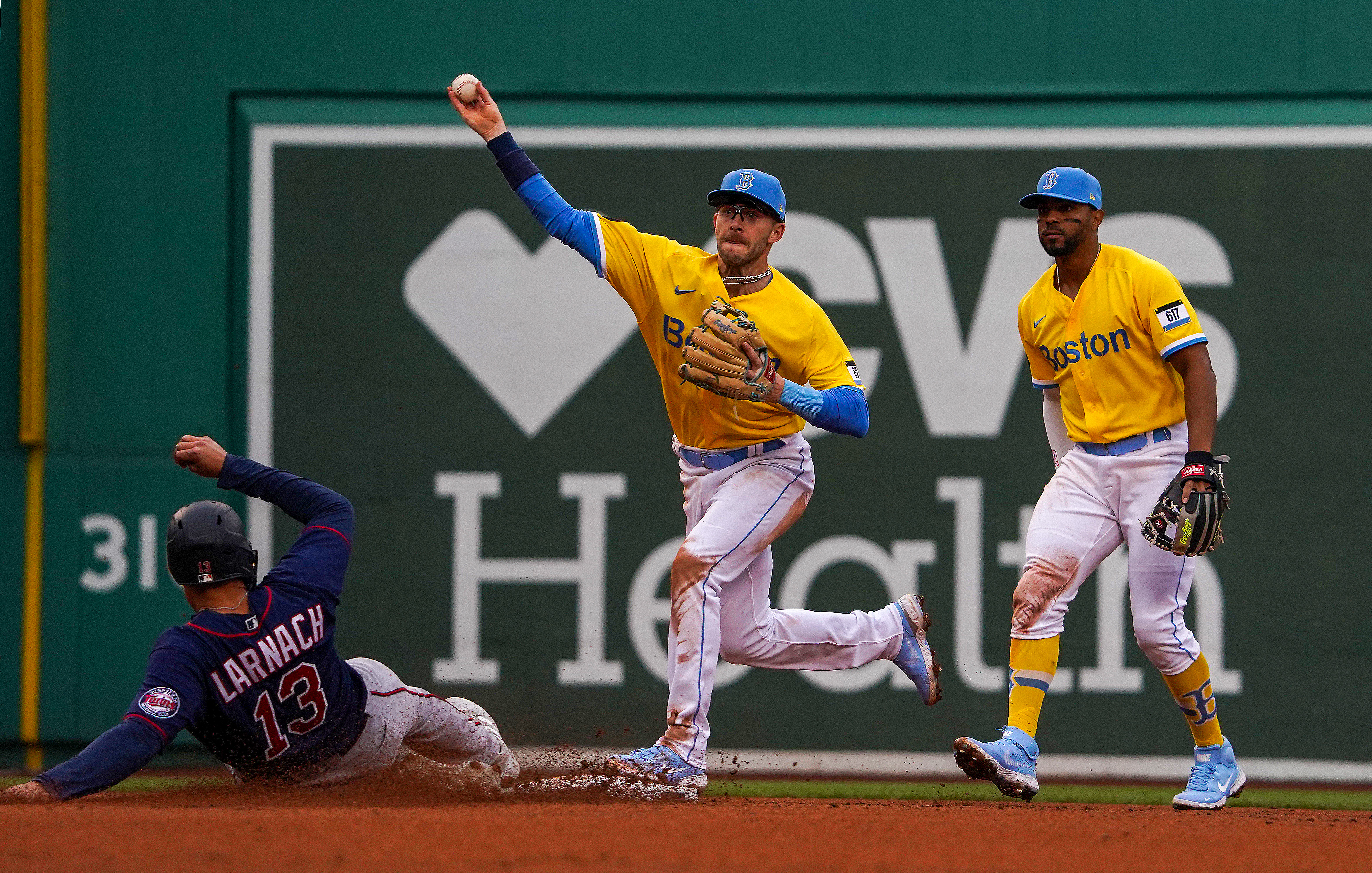 Royals run wild all over Trevor Story's season debut as Red Sox fall - The  Boston Globe