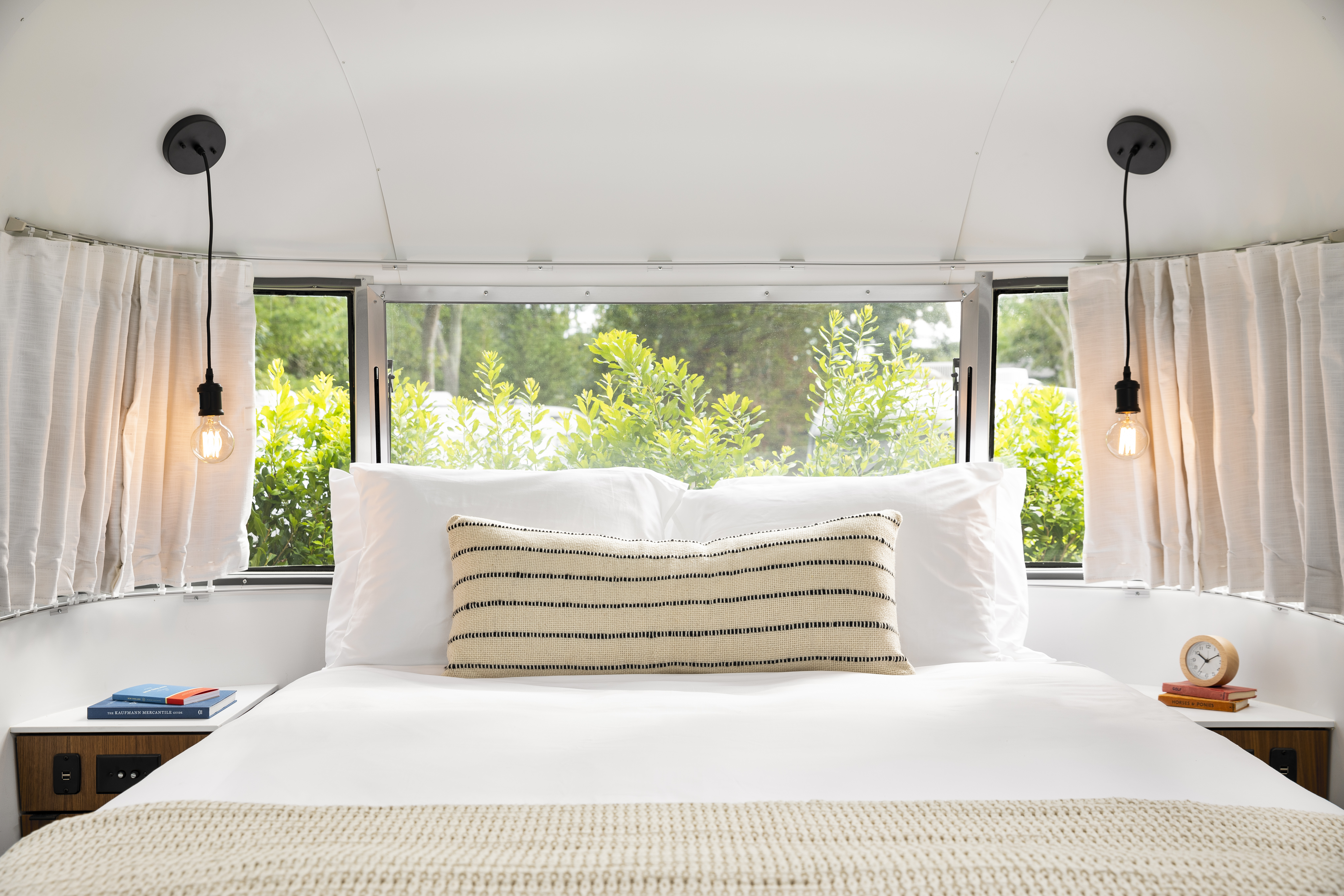 A look inside one of the Airstream trailers at AutoCamp Cape Cod, which bills itself as an Airstream hotel. The facility opens in Falmouth in Spring 2021.