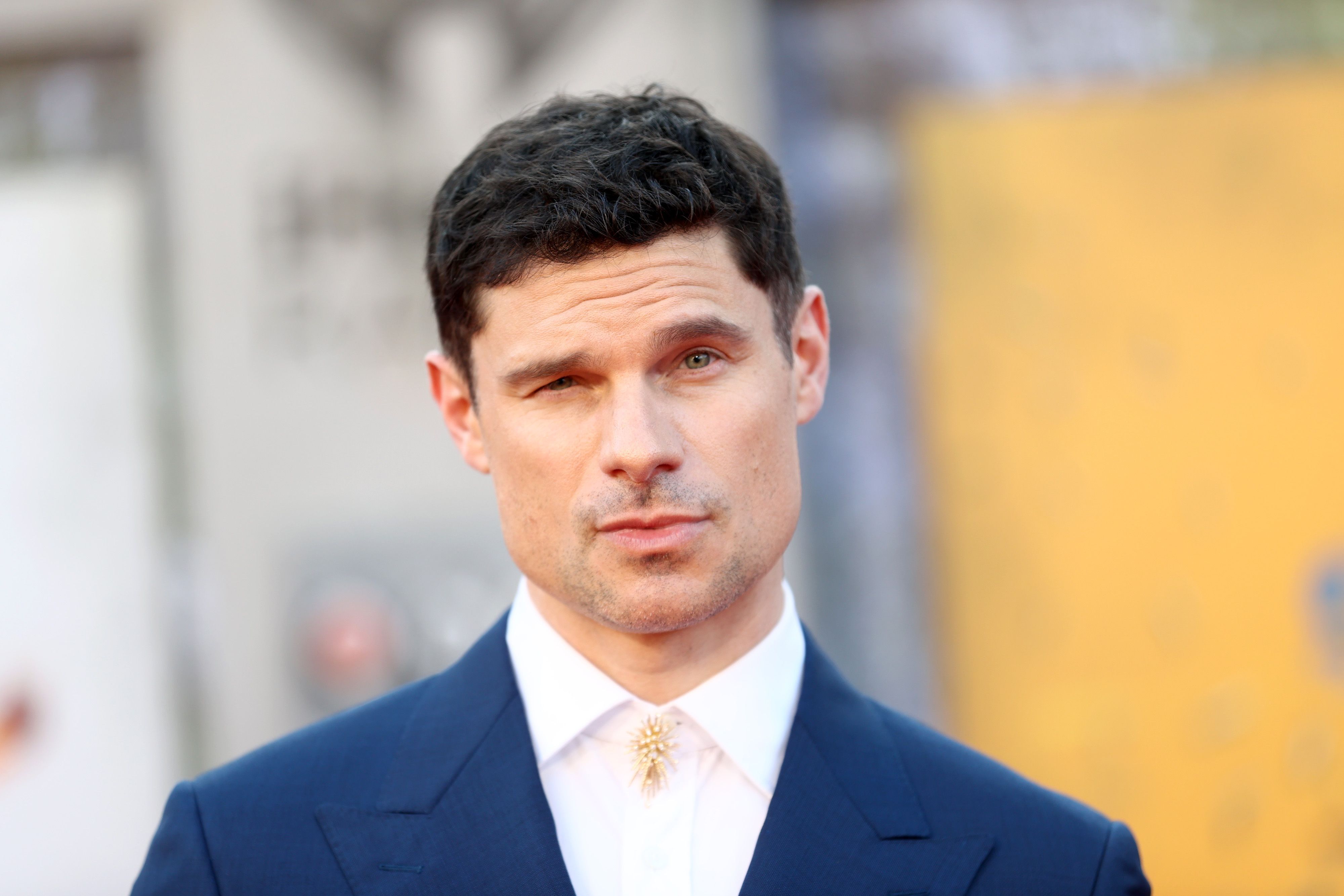 Flula Borg at the premiere of 