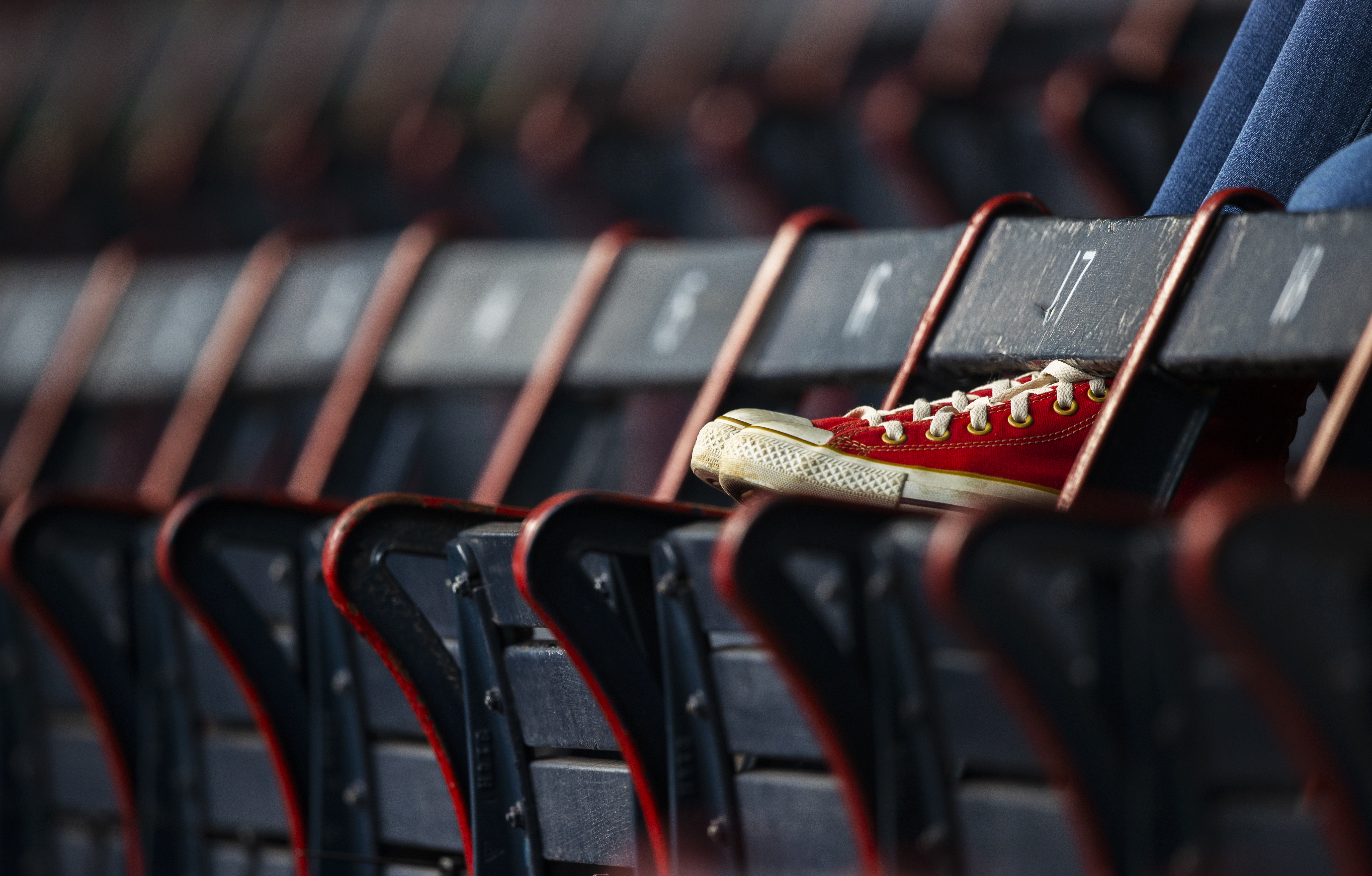 There is extra legroom at Fenway Park these days.
