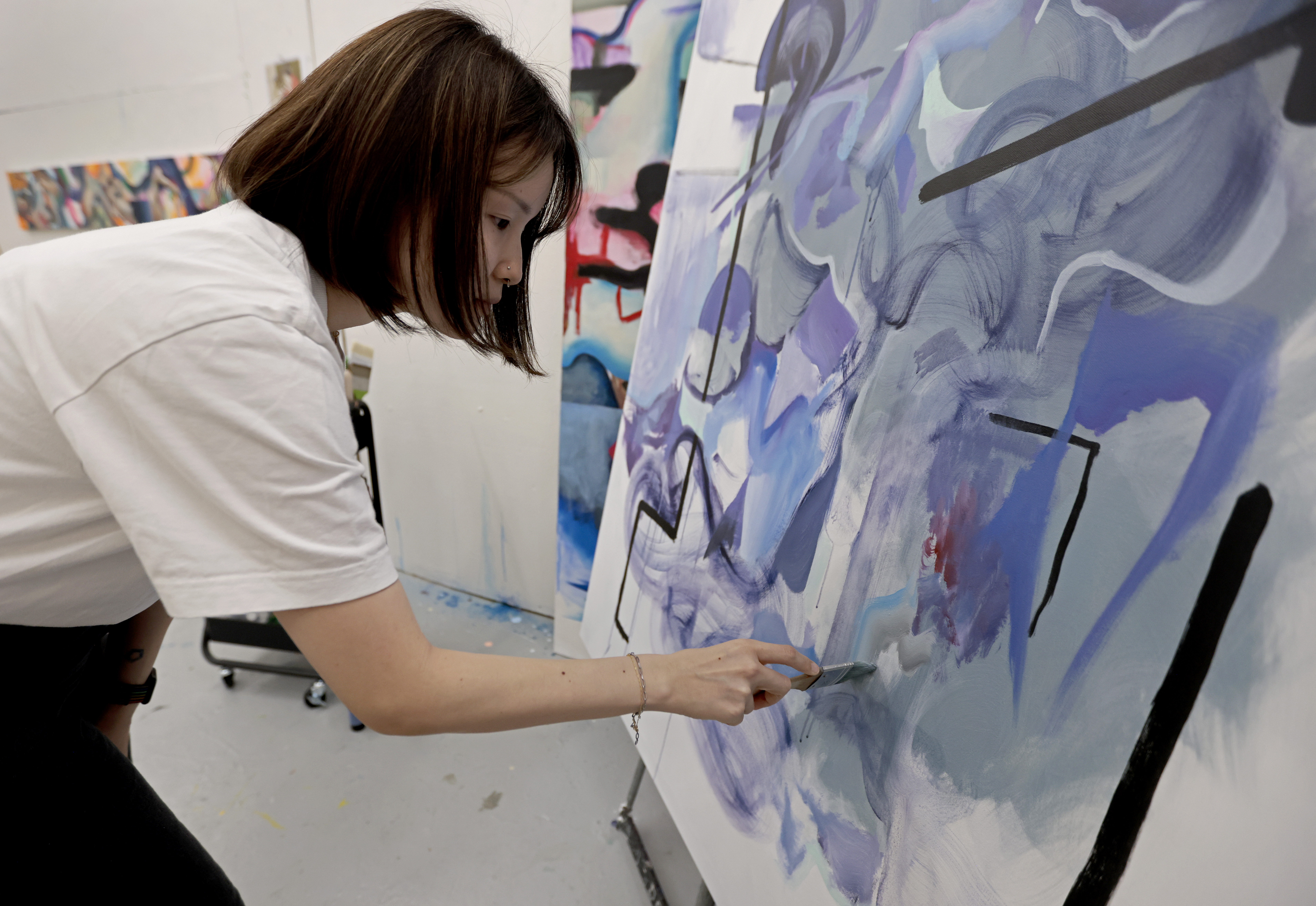 Inside the studio with abstract artist Sayako Hiroi
