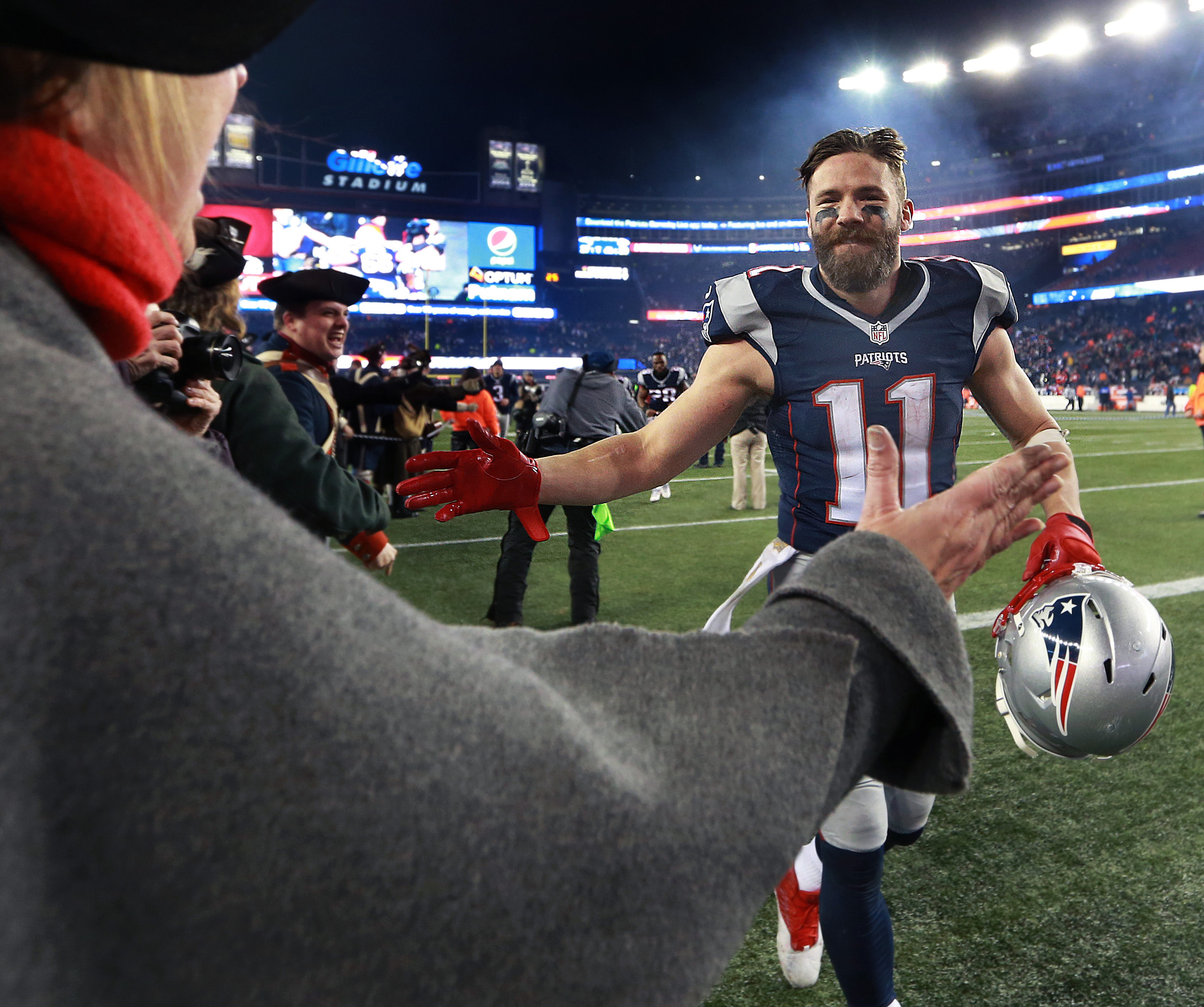Julian Edelman played 11 seasons for the Patriots.