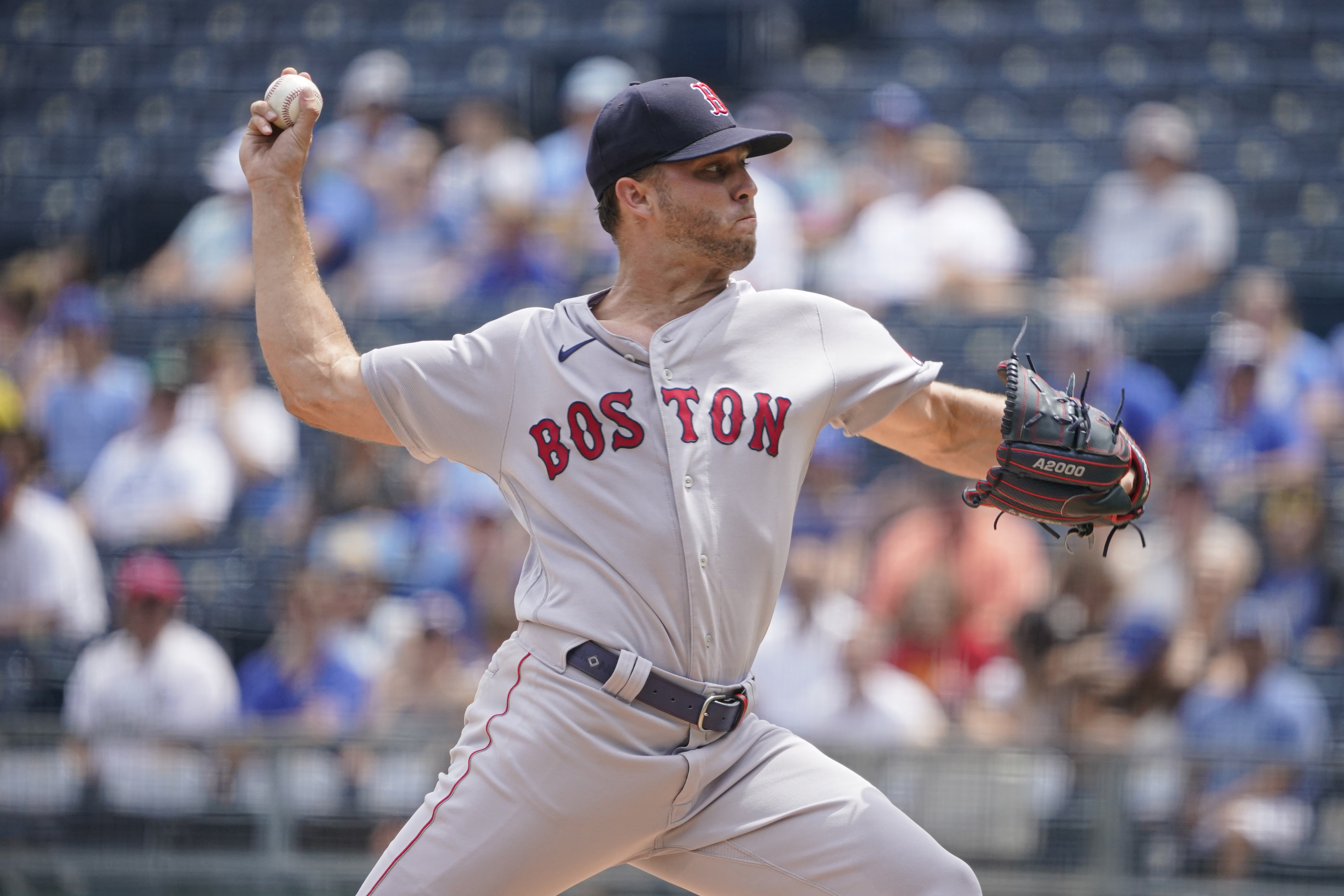 Nick Pivetta of the Boston Red Sox pitches against the Kansas City News  Photo - Getty Images
