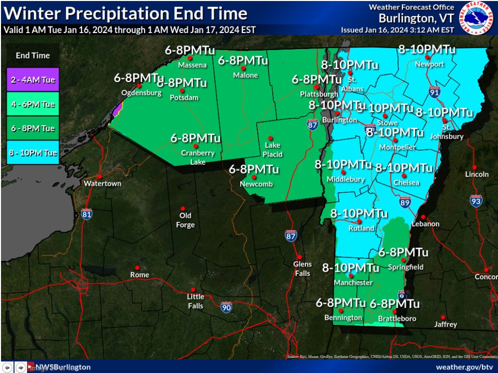 New England snow How much snow can we expect Tuesday