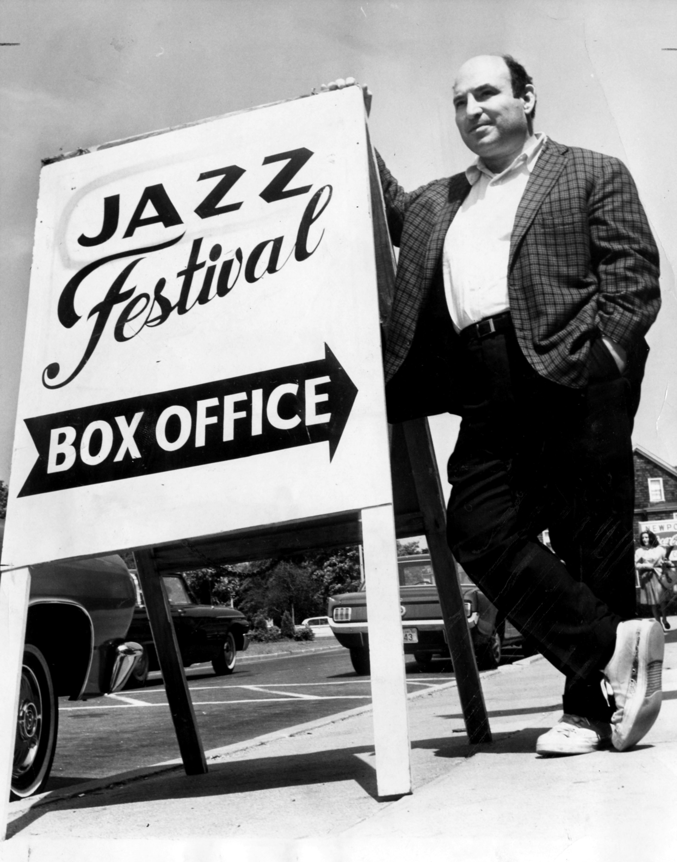 Mr. Wein, in 1965, outside his offices in Newport.