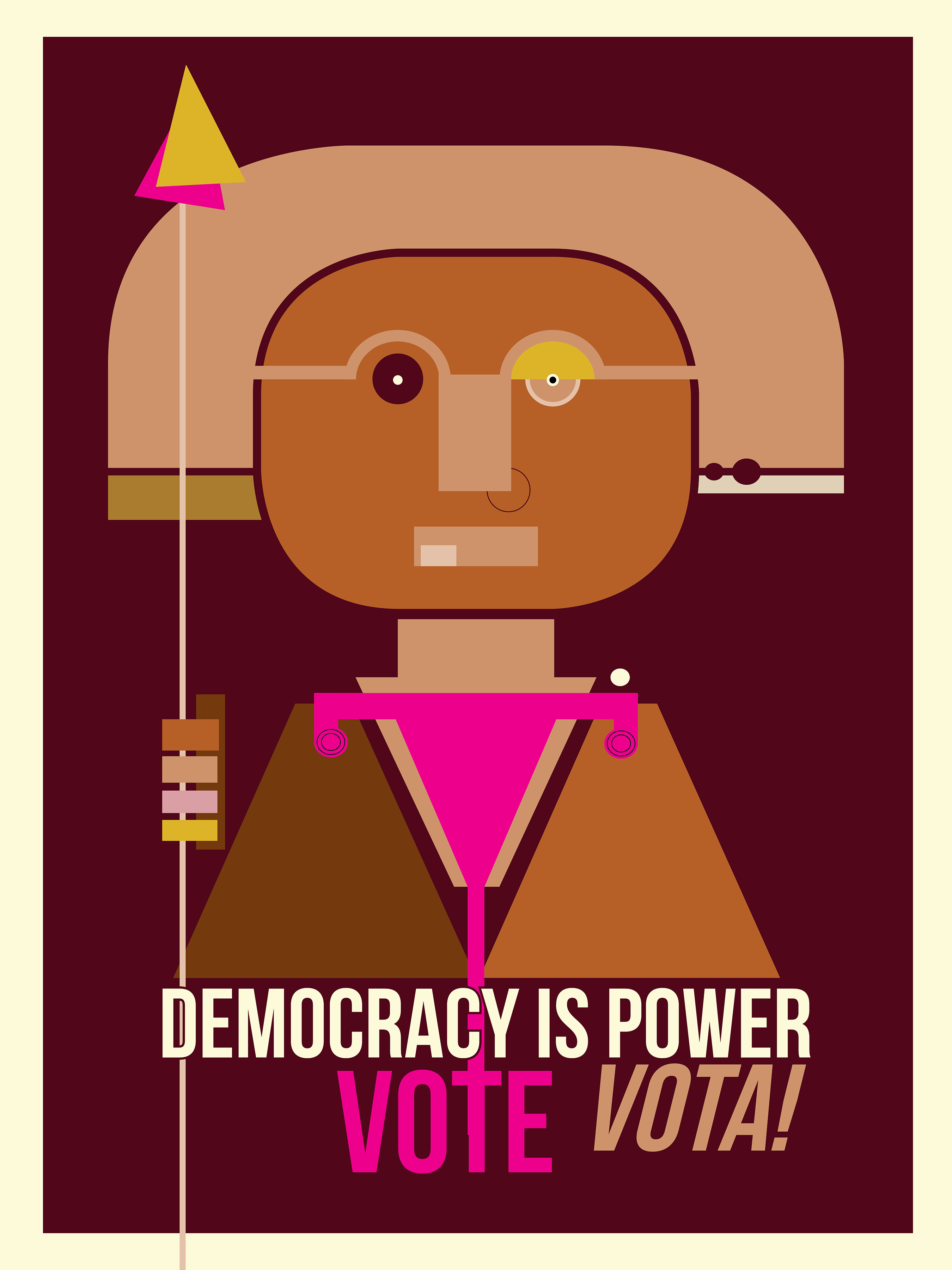 An Amplifier poster by Sheila Cuellar-Shaffer.