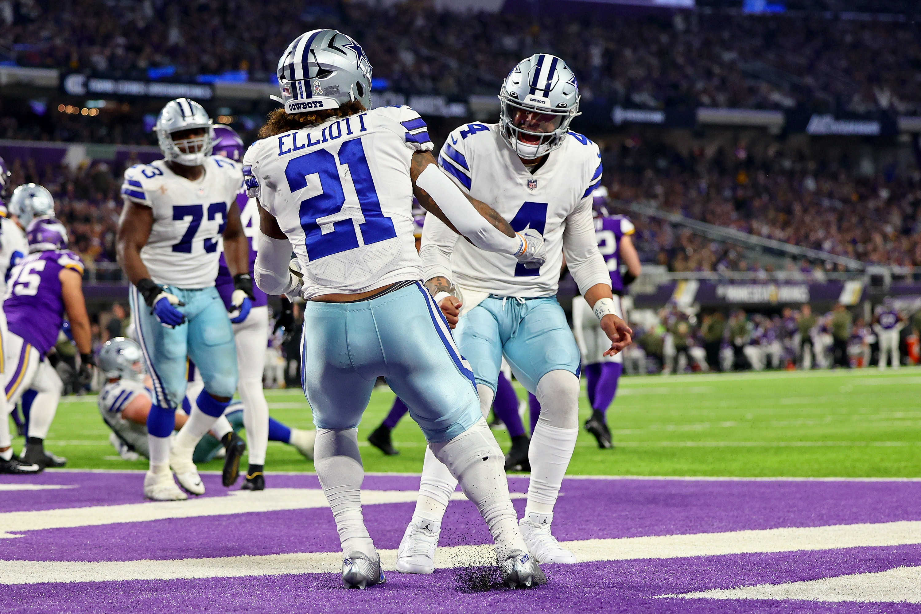 Dallas Cowboys 40-3 Minnesota Vikings, Pollard and Zeke touchdowns