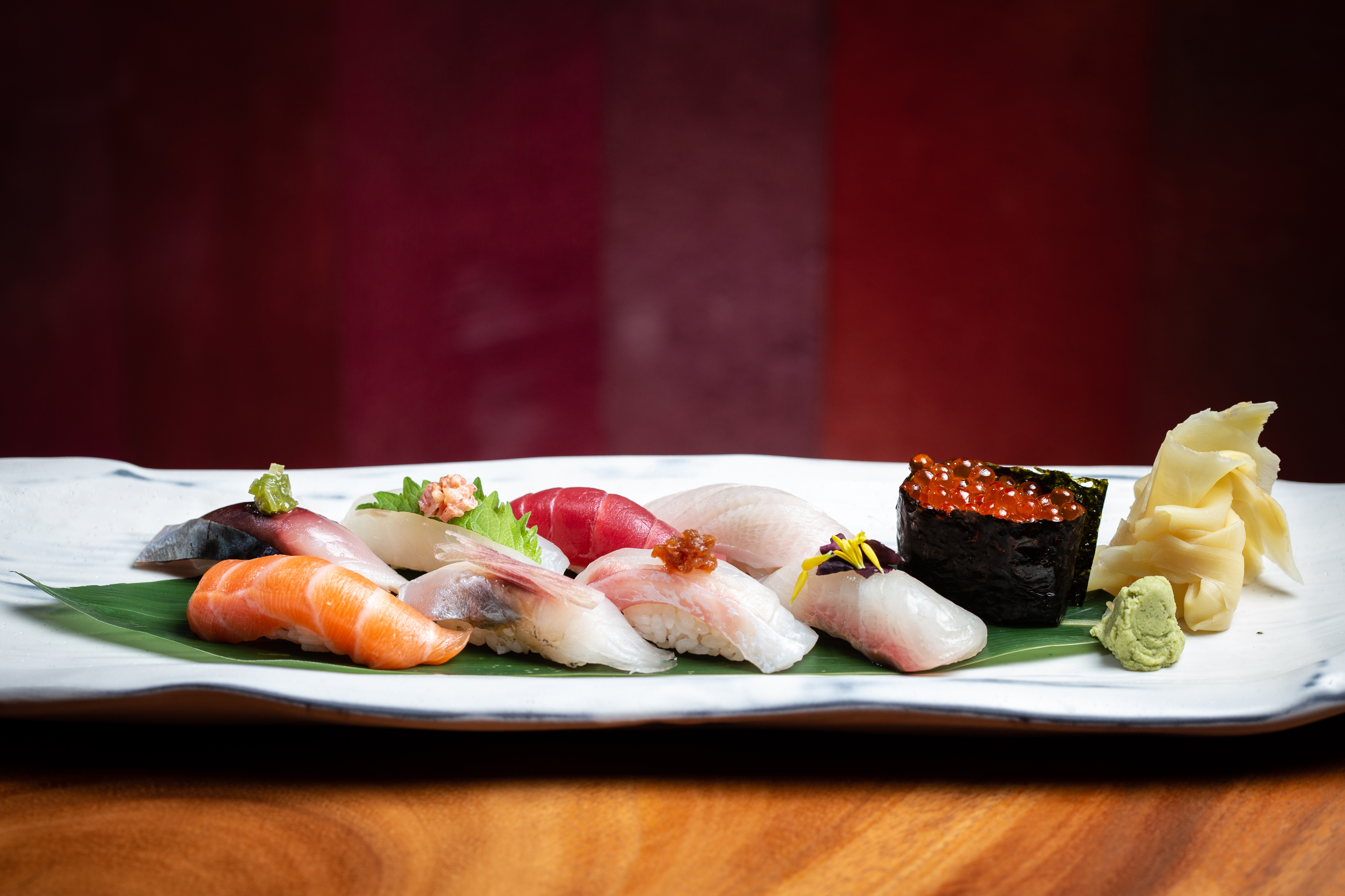 A nigiri selection at Zuma in Boston.
