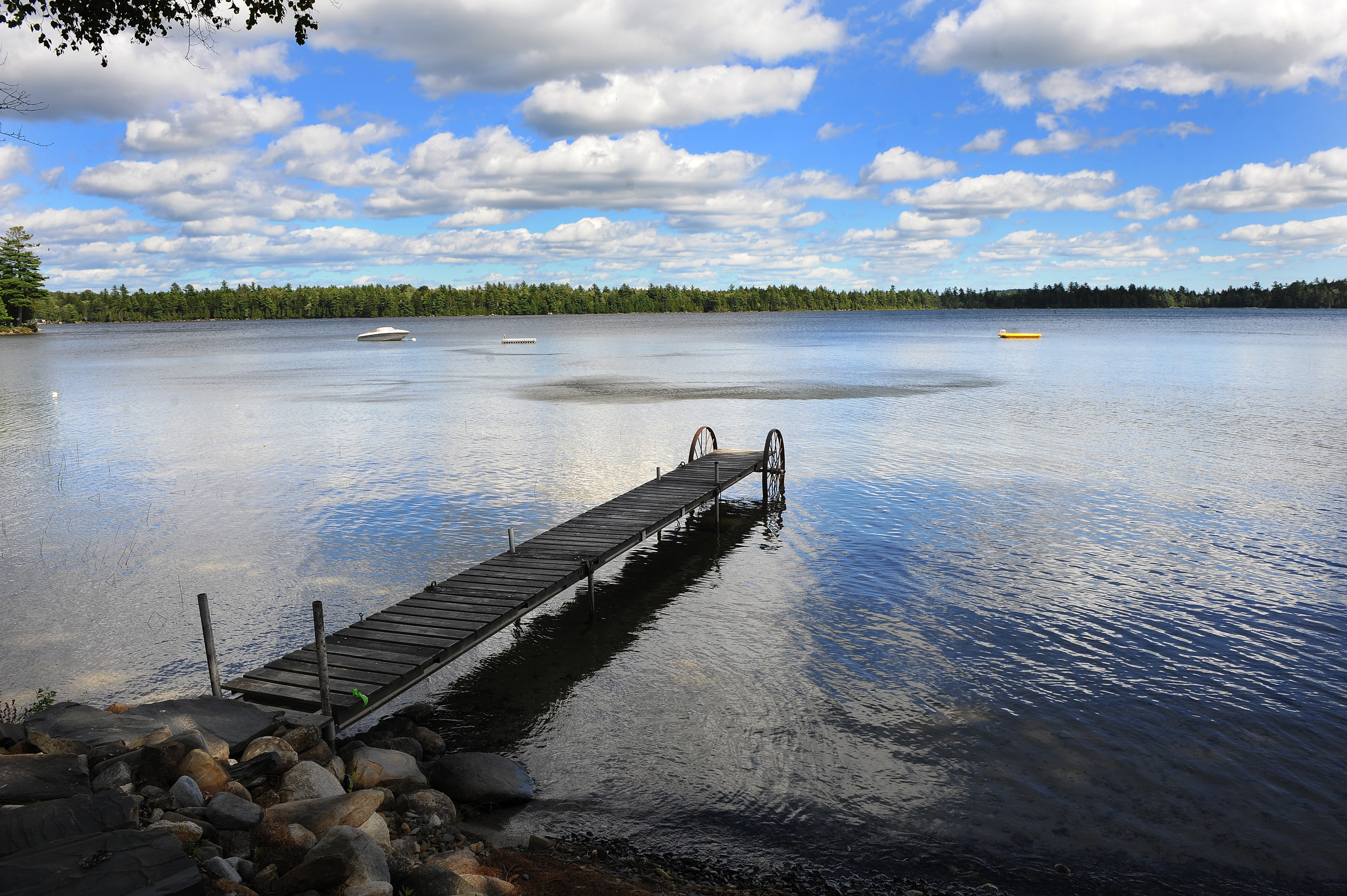 Cedar Lake is some 20 miles away from where the wedding was held. Millinocket natives Frank and Theresa Dentremont lived in a wooden cabin near the lake.