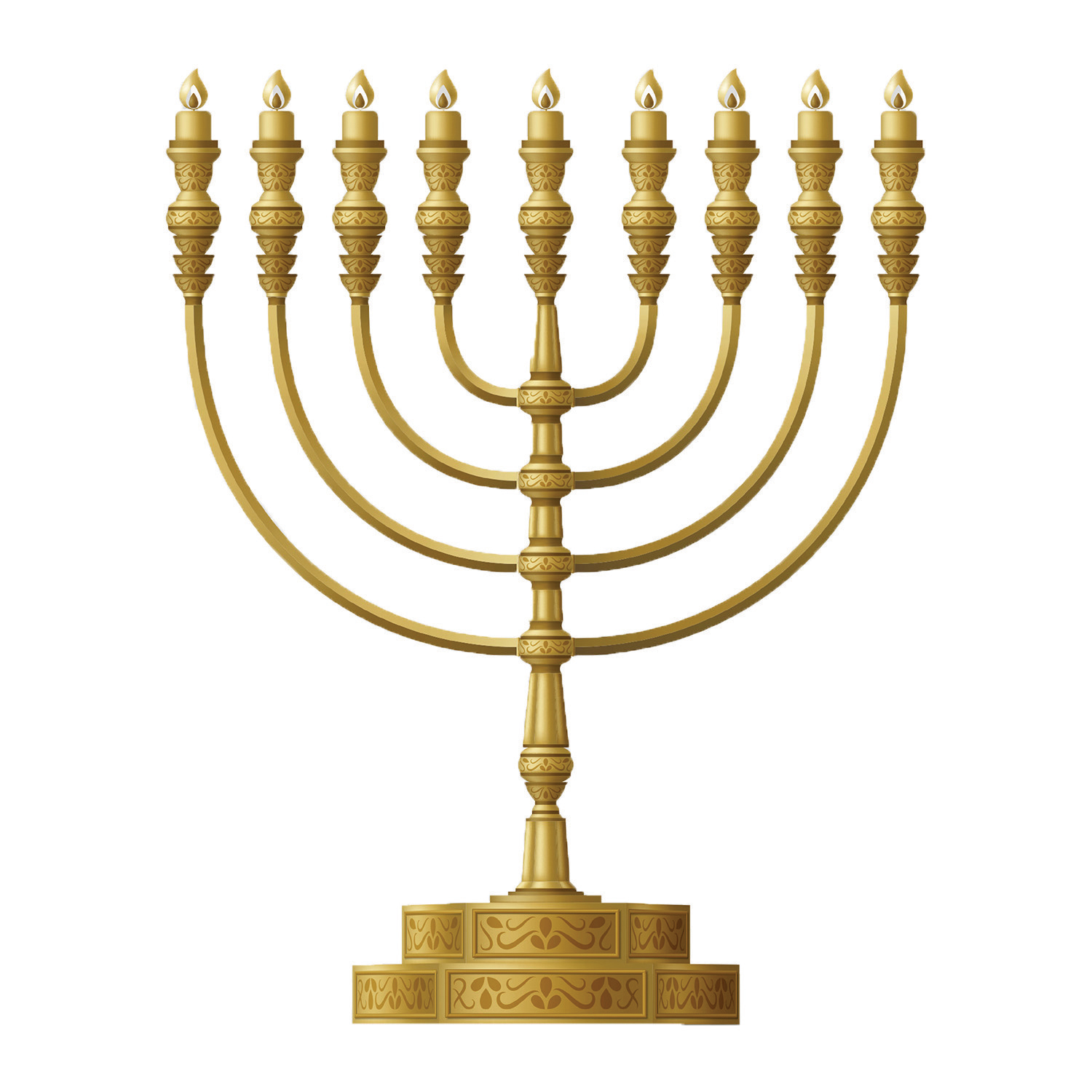 A menorah.