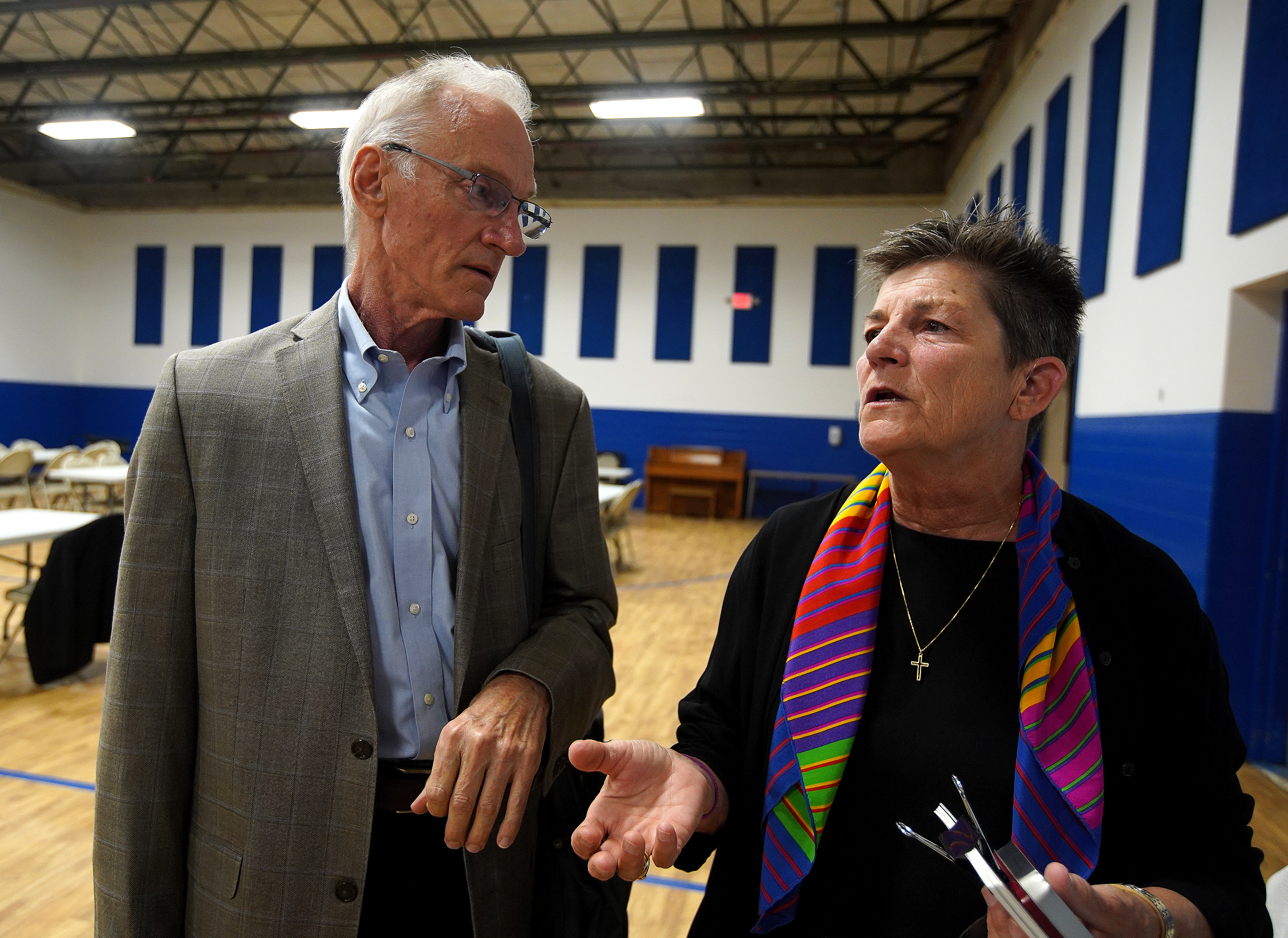 Mr. Saviano with his kidney donor, Susan Pavlak, in 2019. 