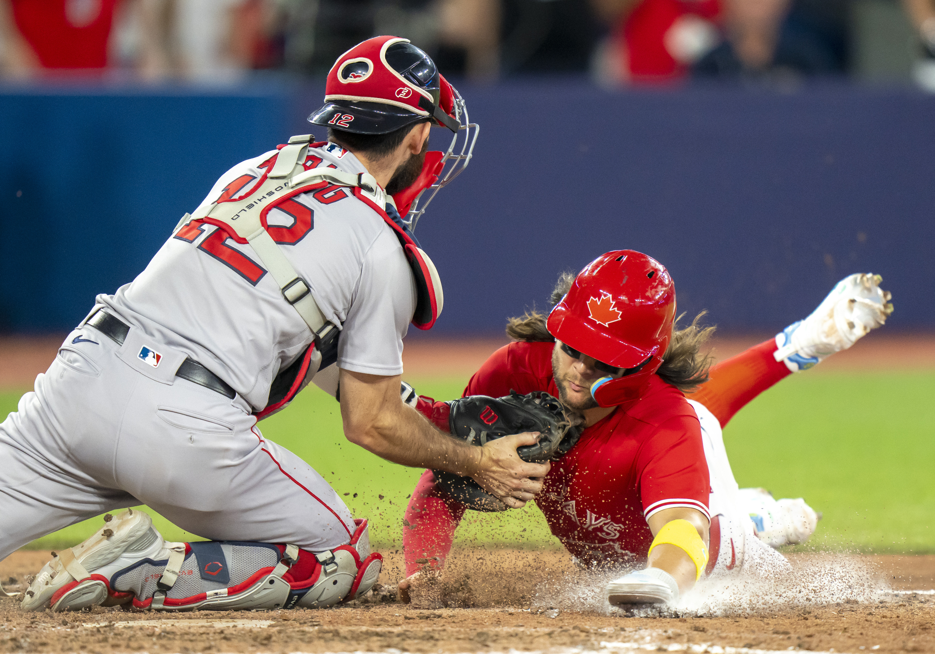 Red Sox win: Alex Verdugo throws out Bo Bichette at plate for final out 