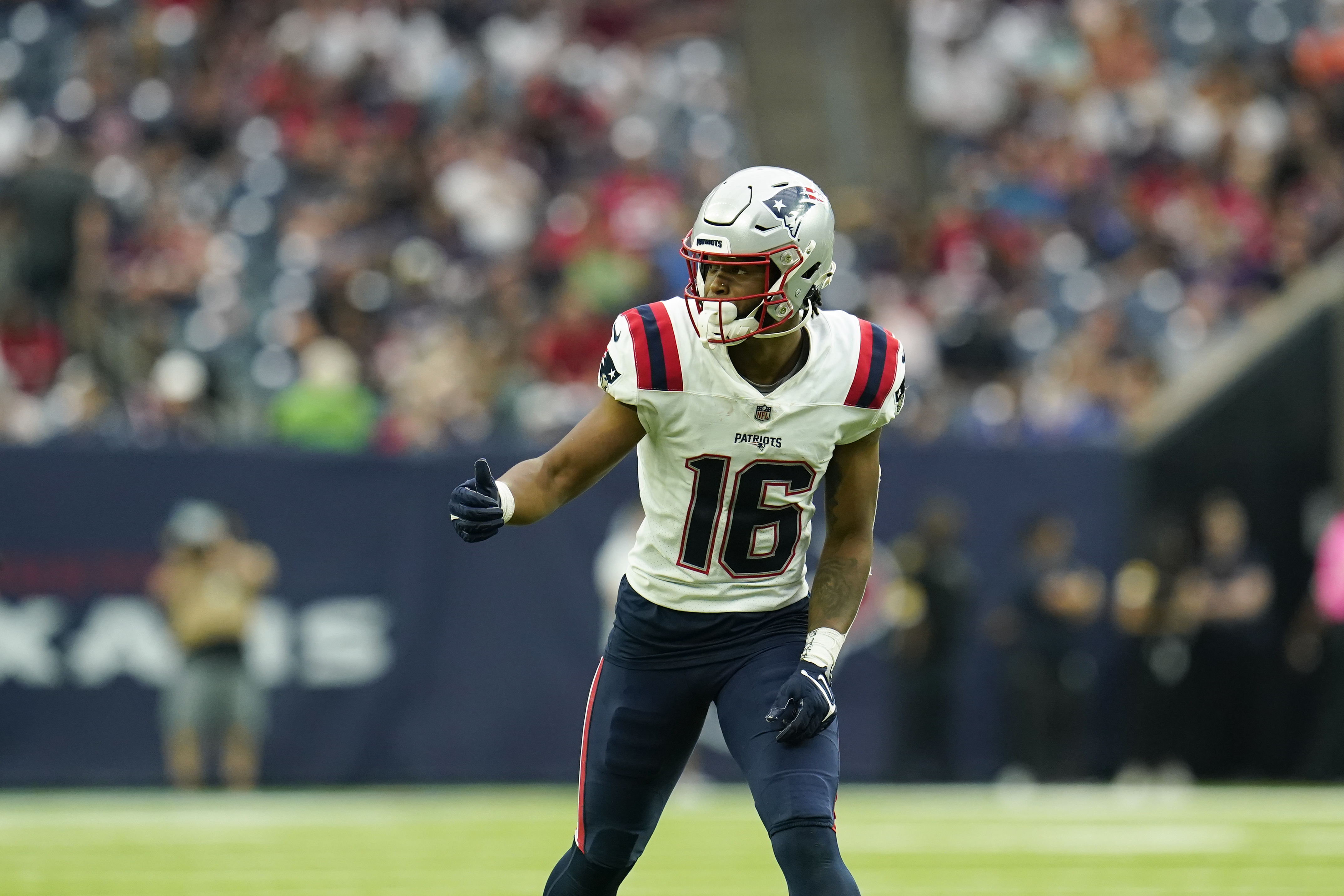 A high school quarterback, wide receiver Jakobi Meyers has thrown a handful of passes this season.