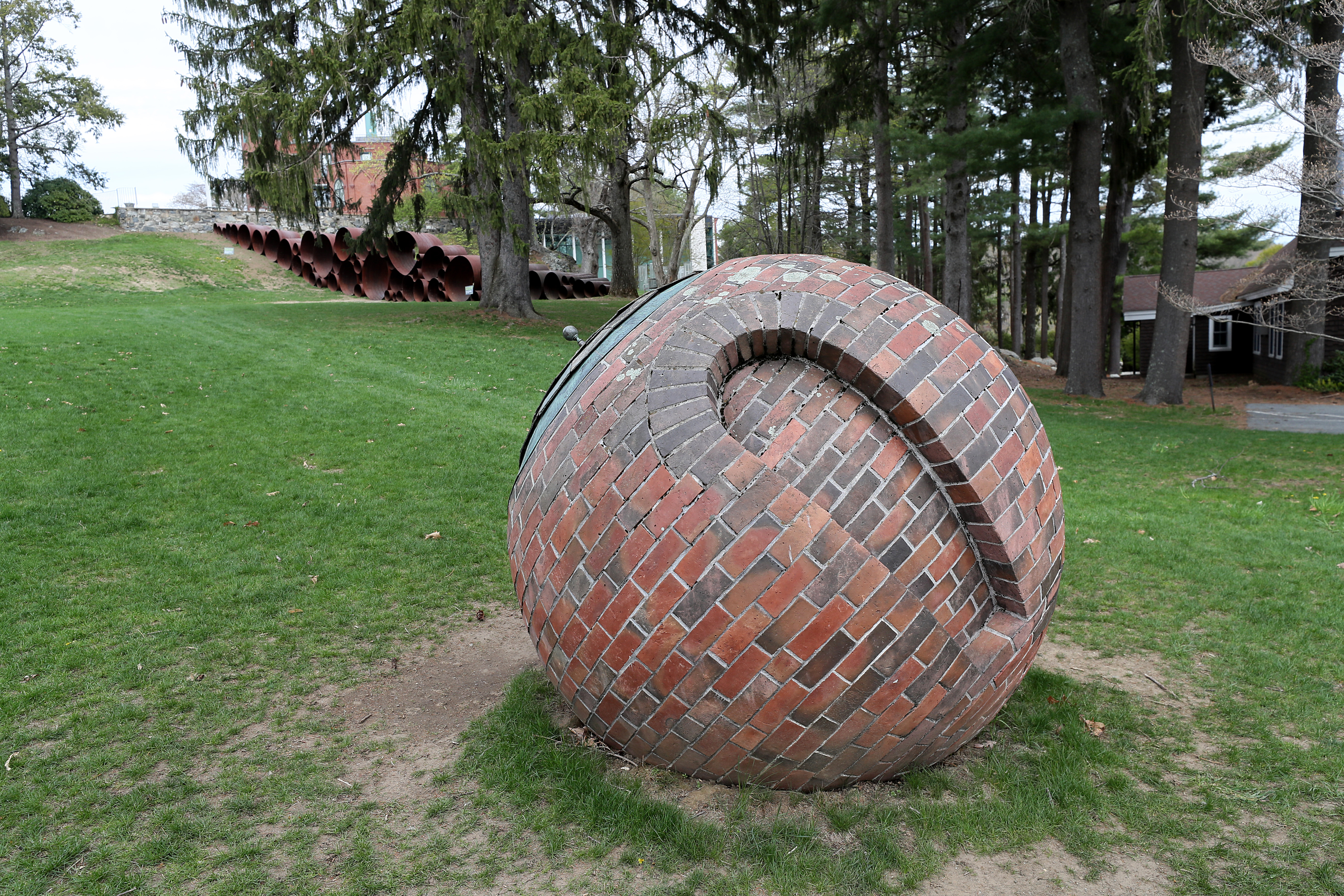 Lars Fisk's Cordova Ball at the Cordova Sculpture Park and Museum.