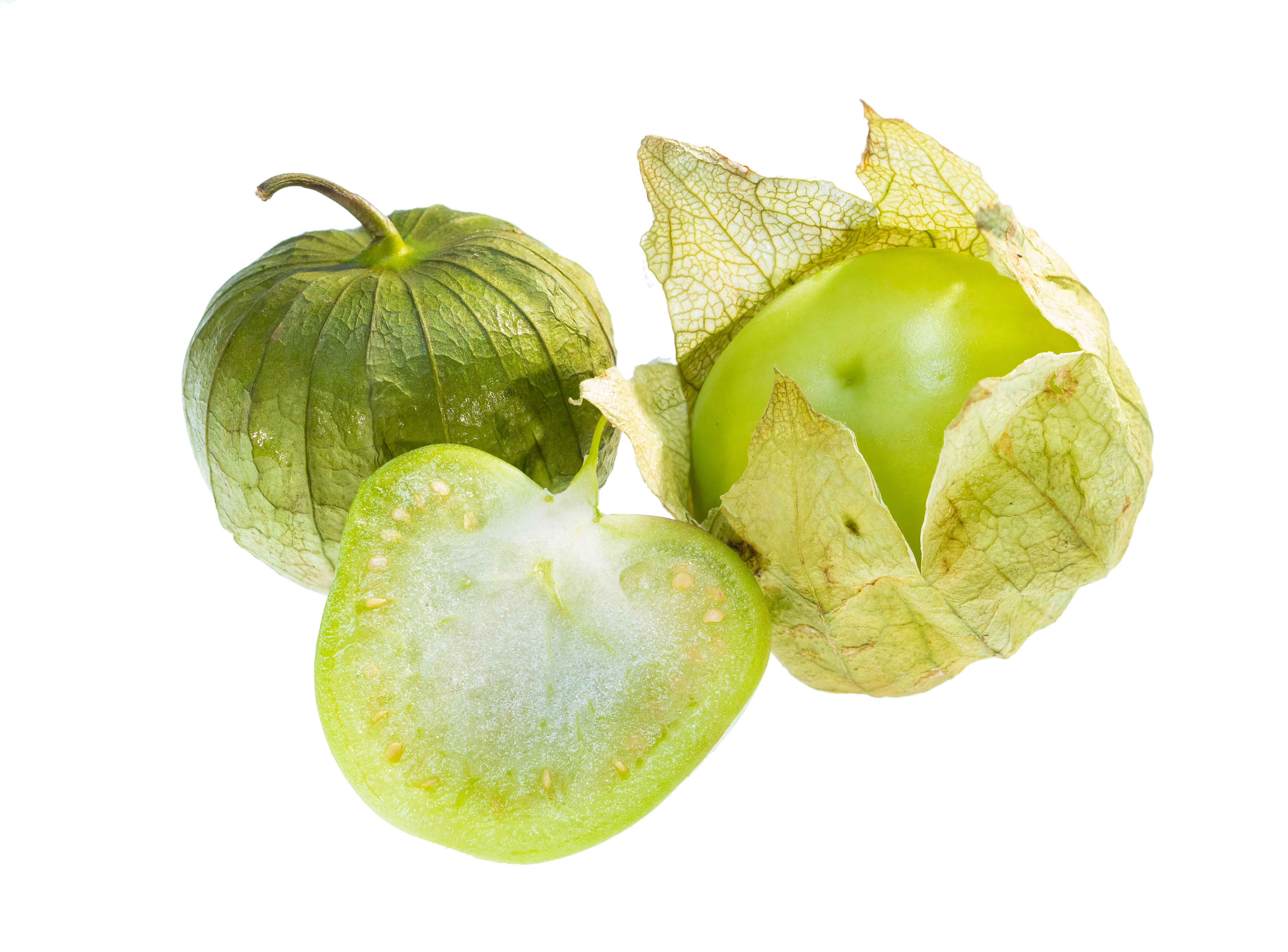 Fresh tomatillos.