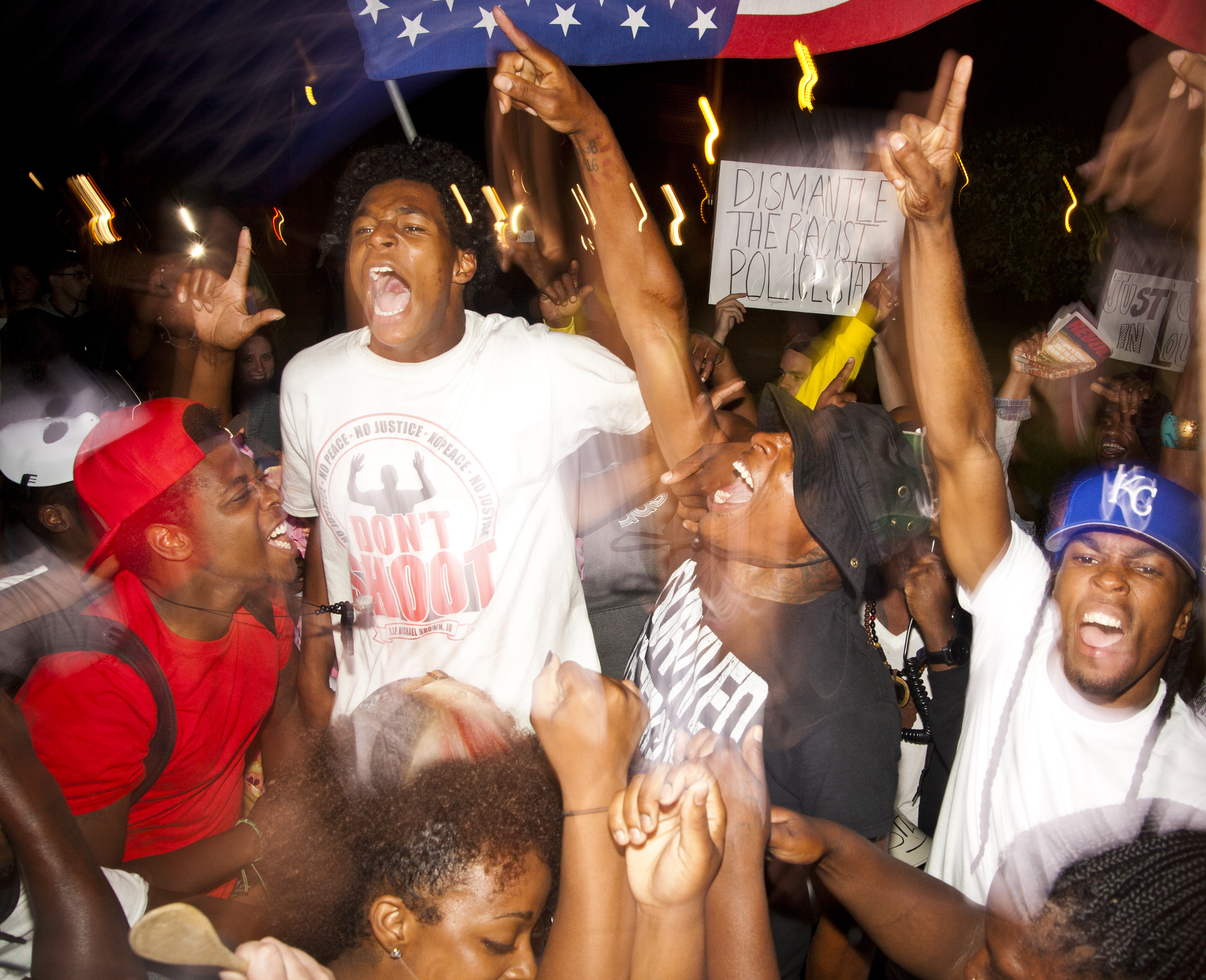 A protest scene in “Whose Streets?”