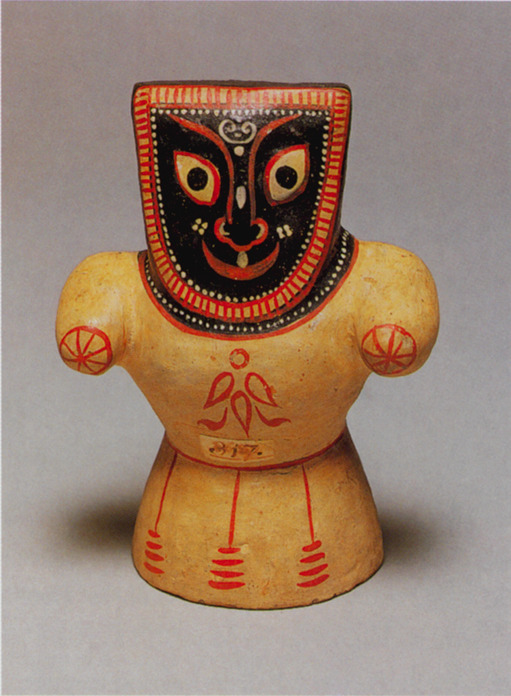 A figure on display at the Peabody Essex Museum.