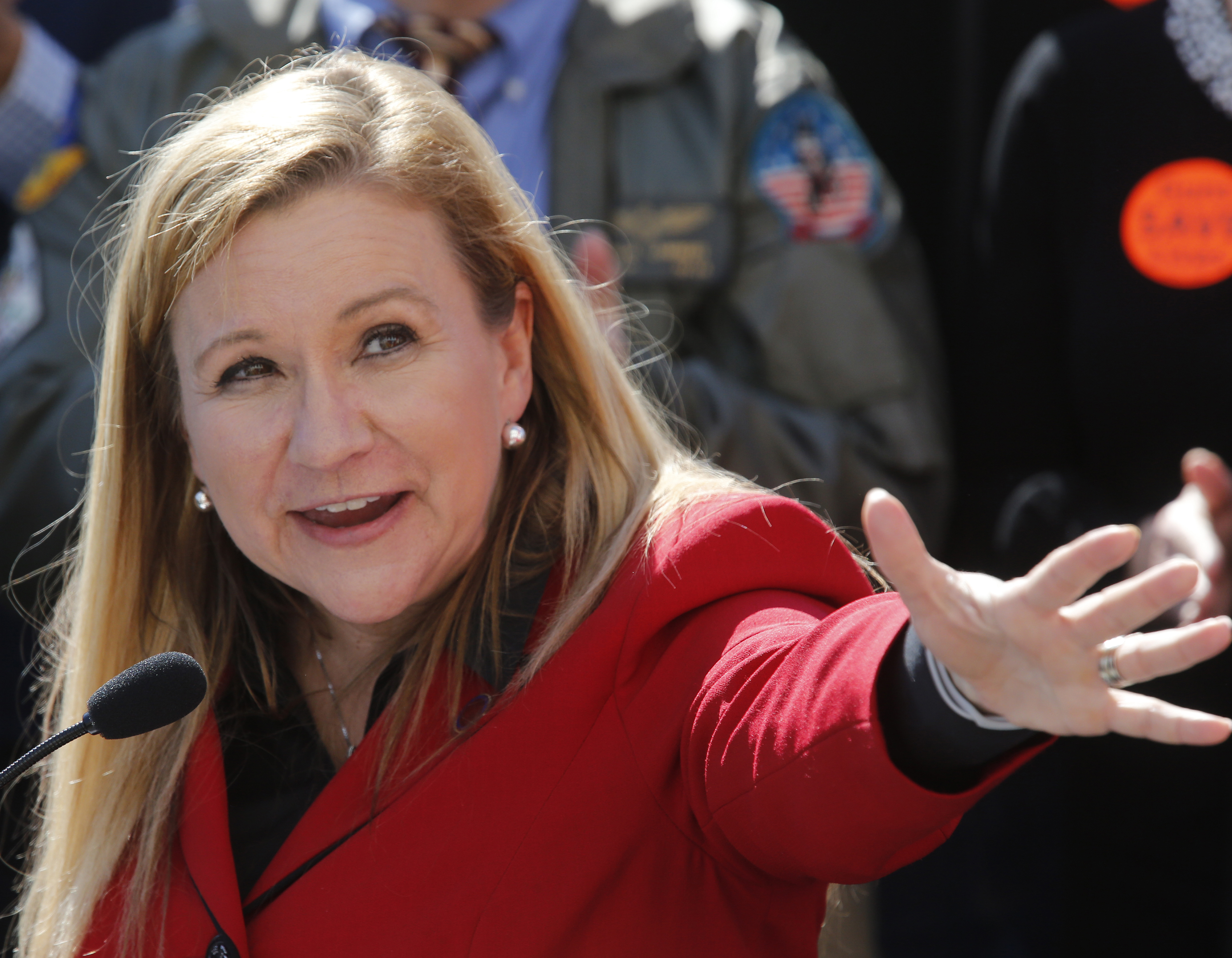 Amanda Chase, a Republican candidate for governor of Virginia, has embraced the nickname "Trump in heels."