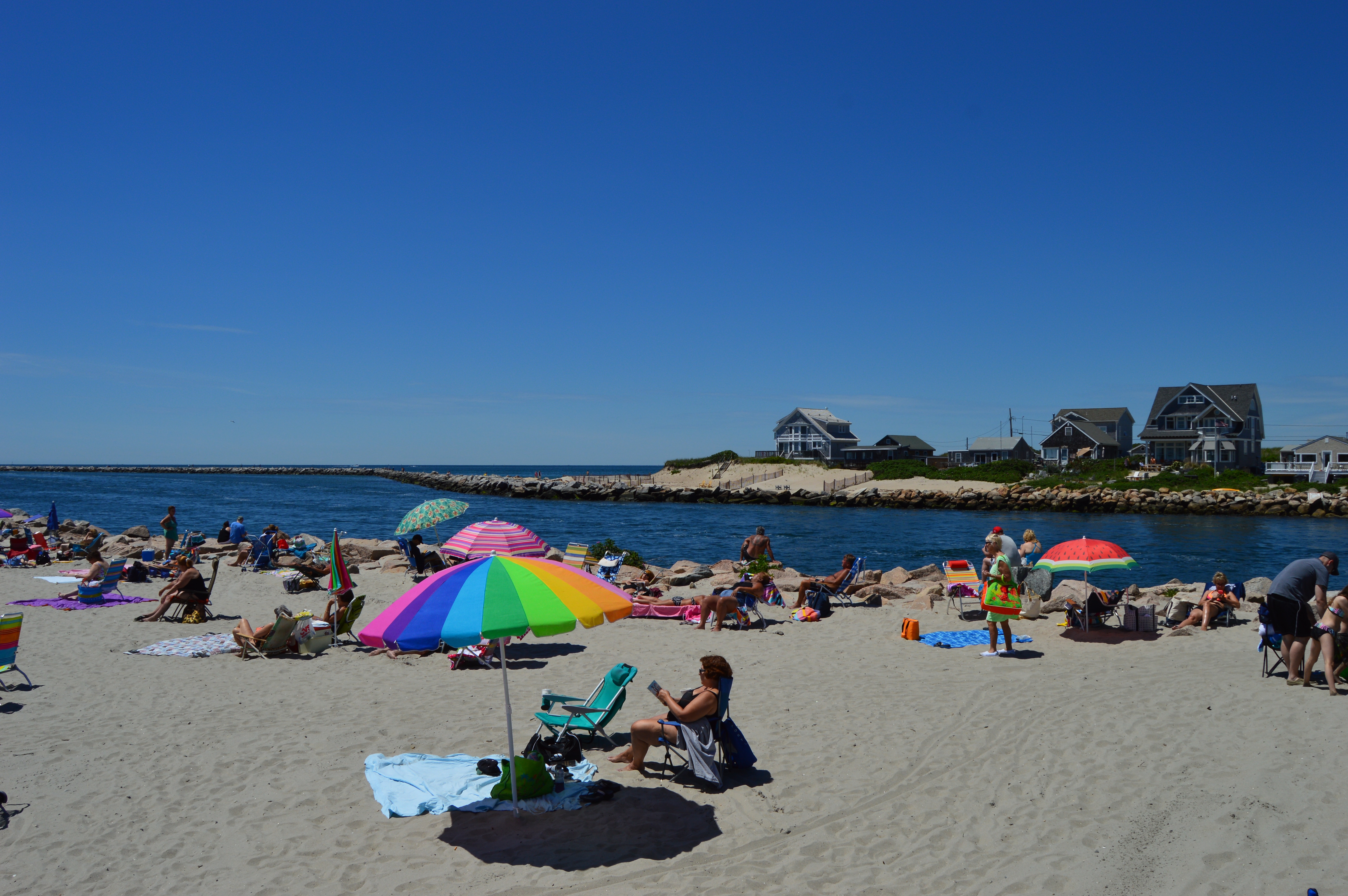 Salty Brine State Beach is a popular destination in Narragansett.