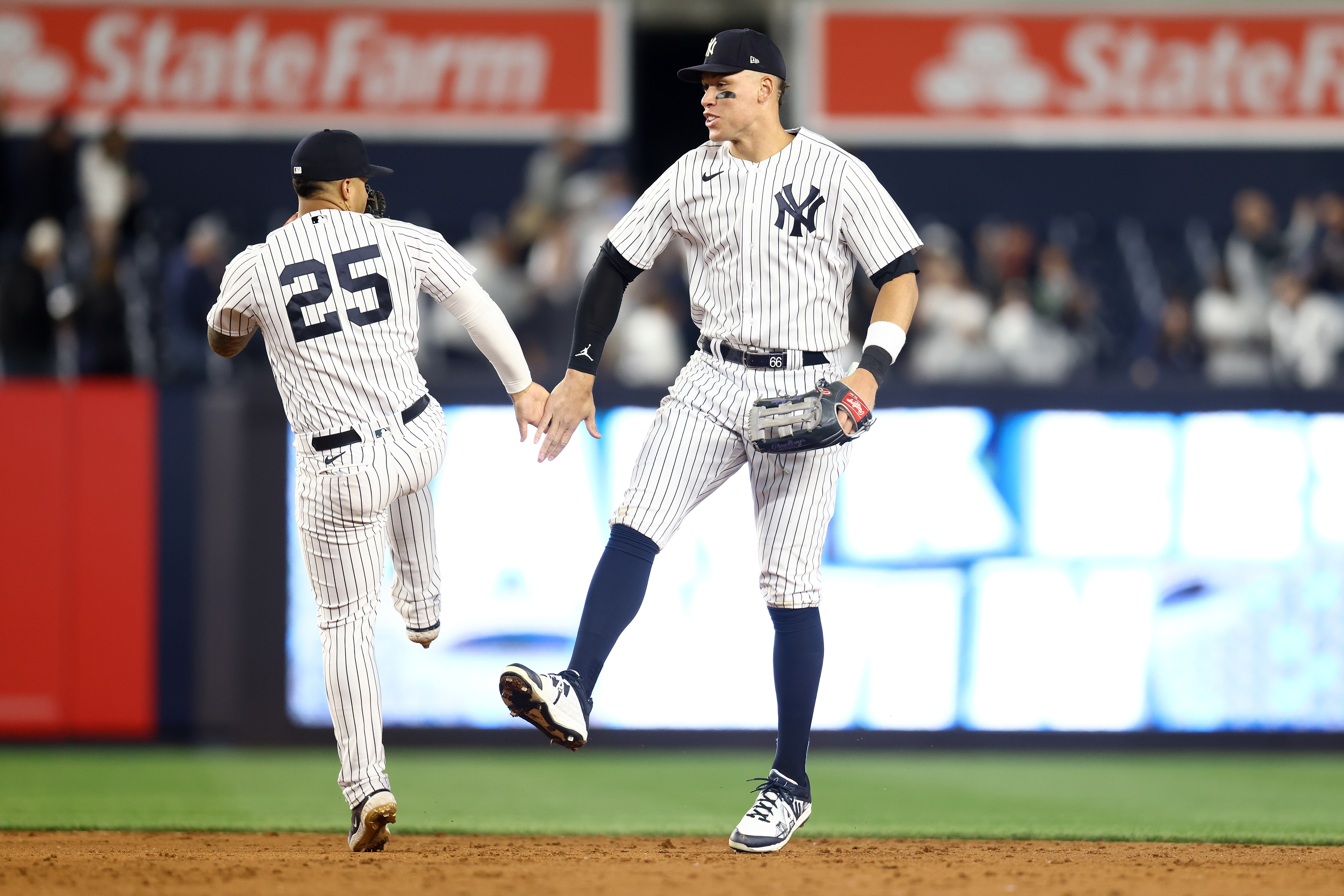 The Didi and Gleyber victory dance  New york yankees baseball, Yankees  baseball, New york yankees