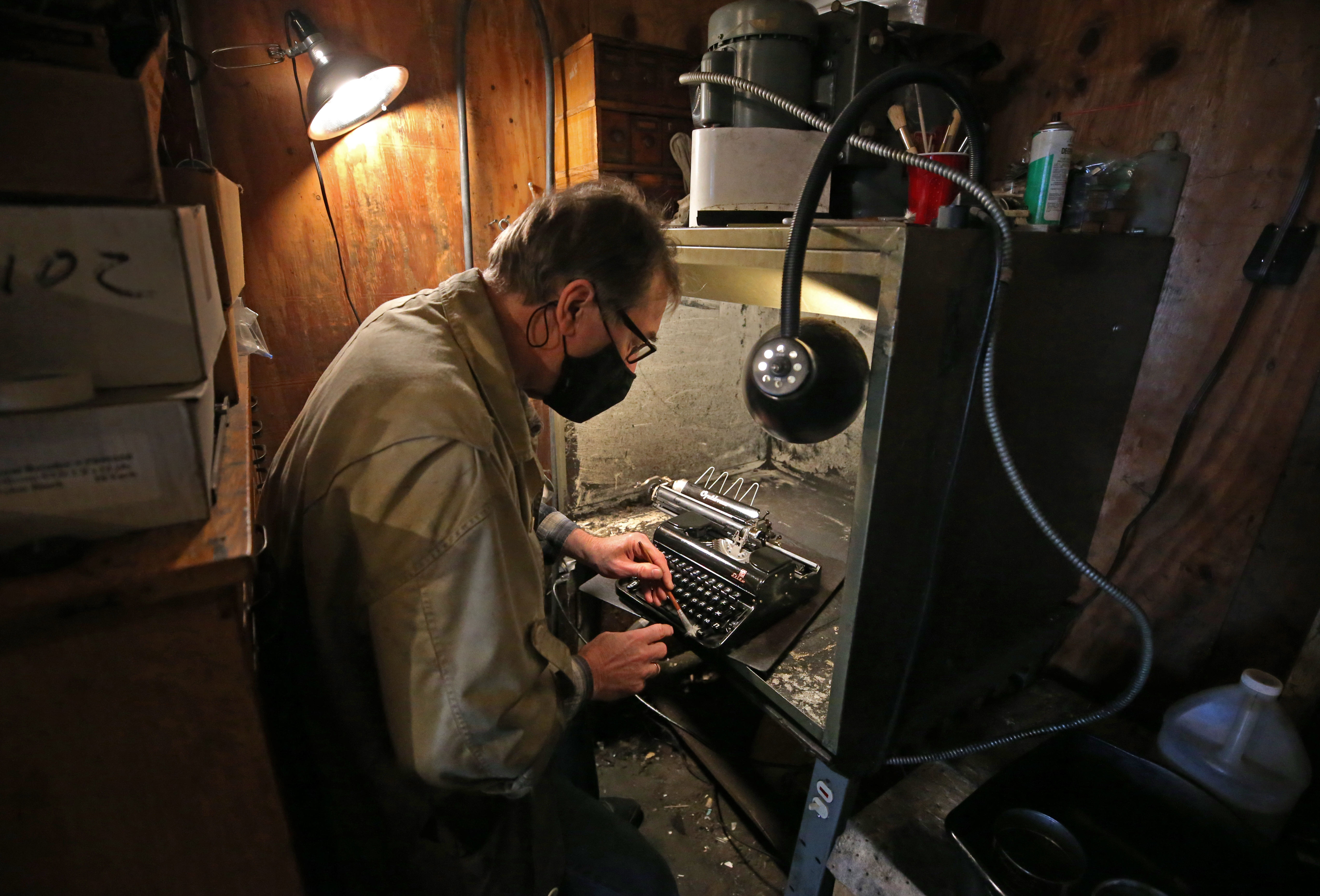 “It’s such a thrill to see the typewriter come back,” says Tom Furrier, whose connection to Cambridge Typewriter goes back 41 years.