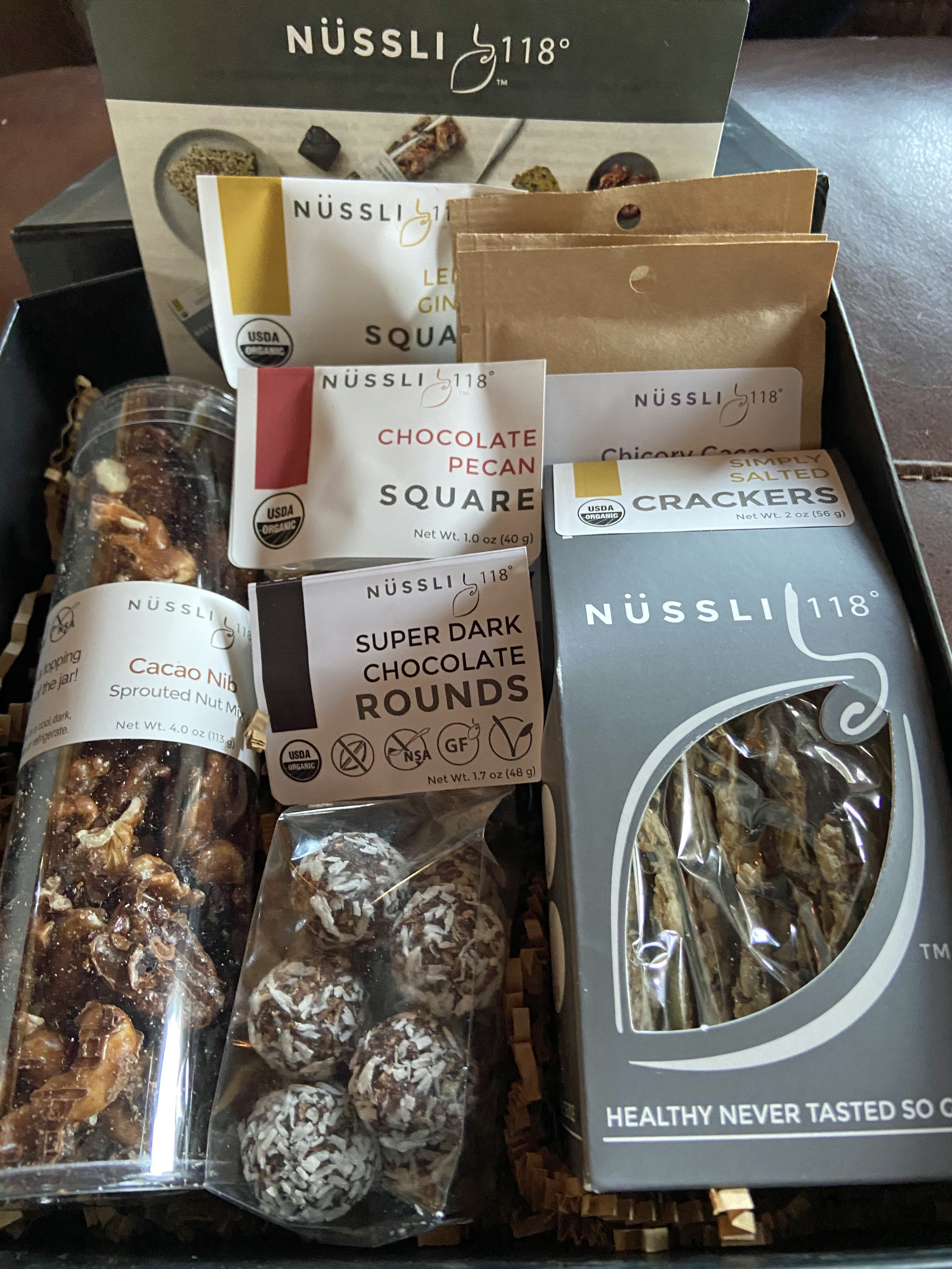 Give ‘em awesome healthful snacks (and one fewer trip to the grocery story) with a gift set from Nüssli 18 in Cambridge. (Shown here: “All Our Favorites.”) The sprouted nut clusters are positively habit-forming (but guilt-free).