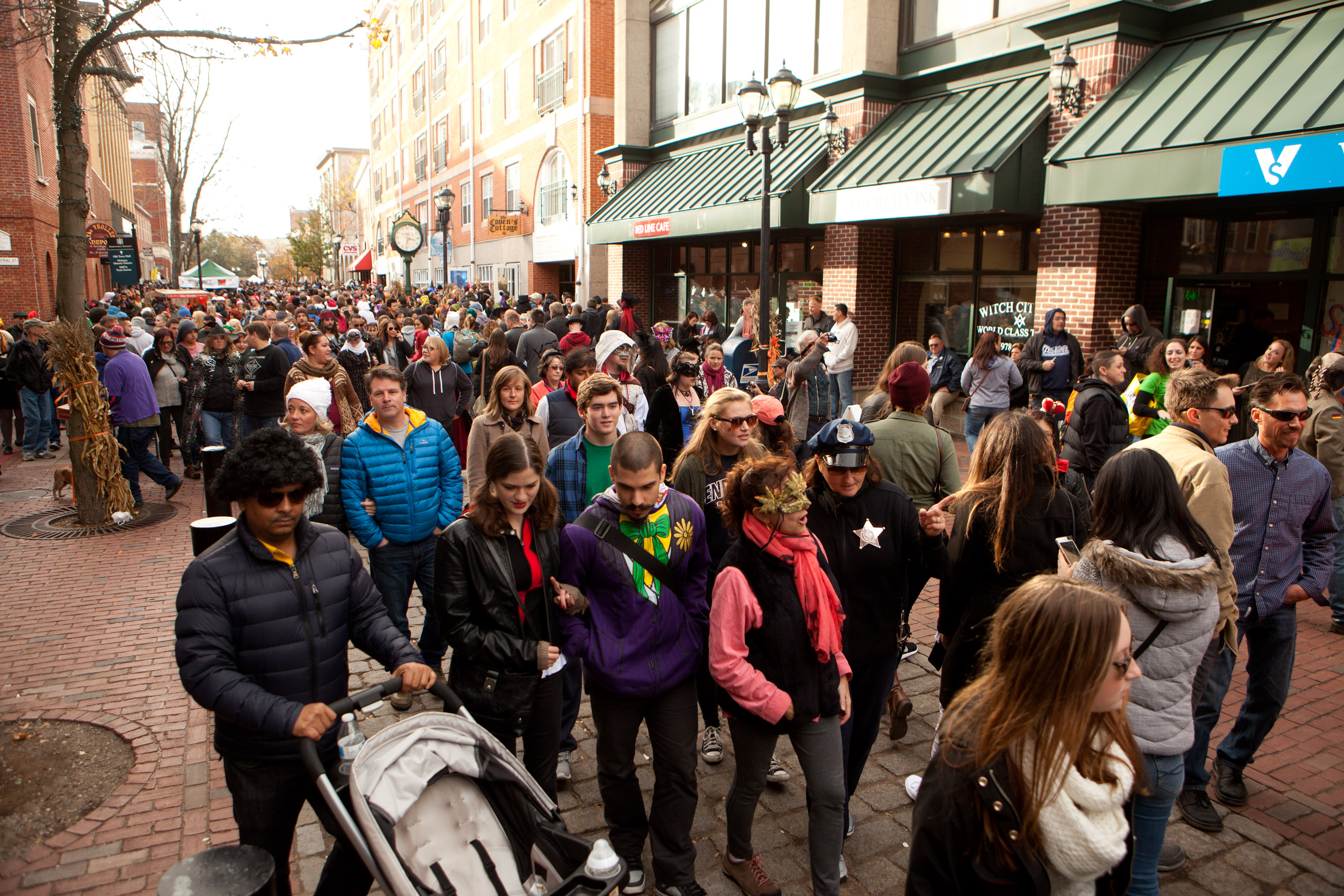Crowds gathered for the Halloween celebration on Oct. 31, 2015, in Salem. That won't happen this year.