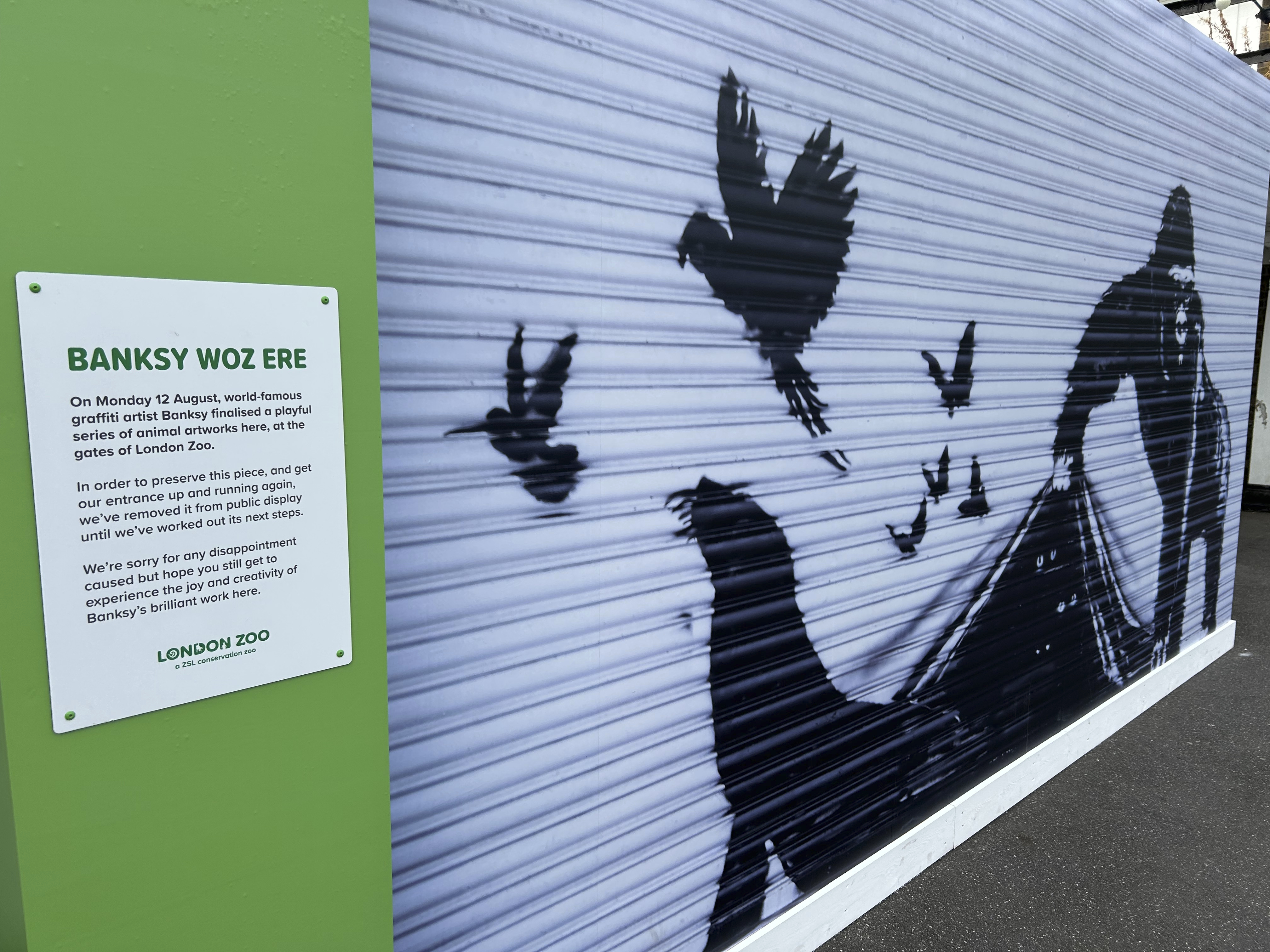 London zoo Banksy graffiti mural to be preserved