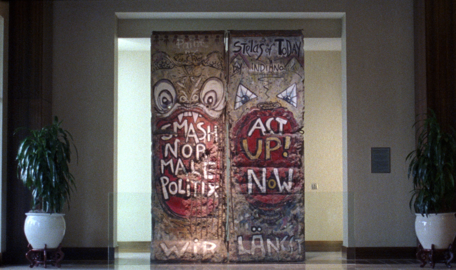 Section of the Berlin Wall at the Hilton Dallas, from "The American Sector."