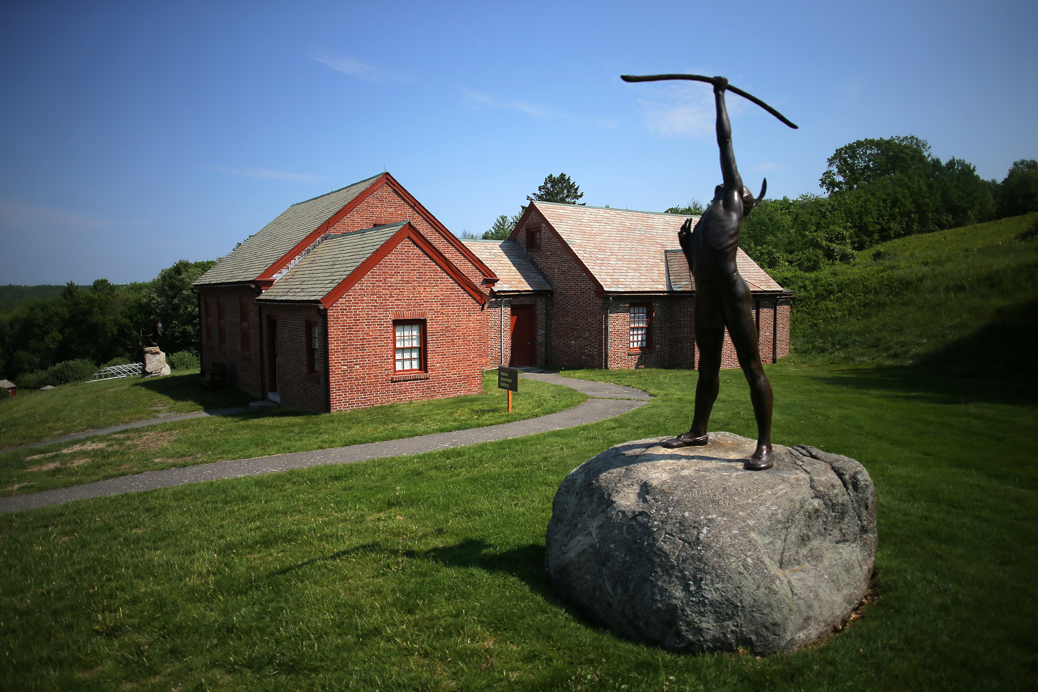 A view of the Native American Gallery at Fruitlands.