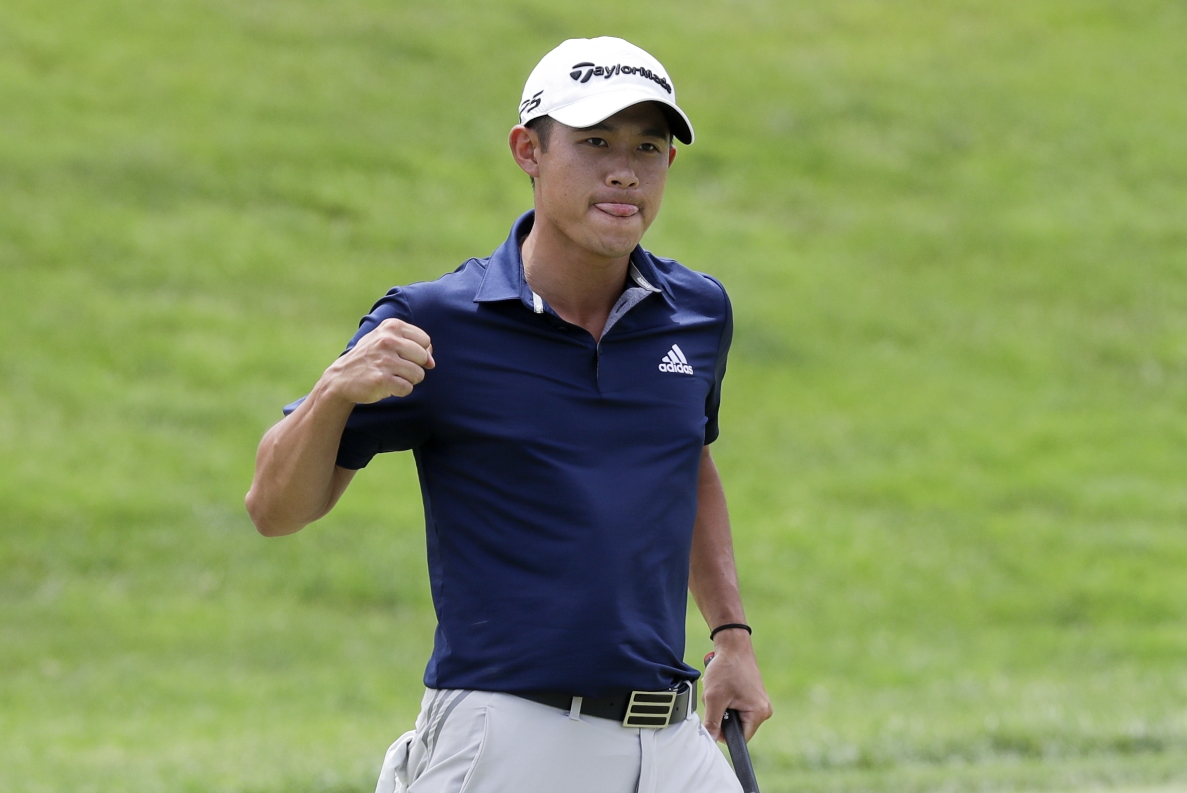Collin Morikawa answers three-shot deficit, 50-footer to win in playoff at Muirfield