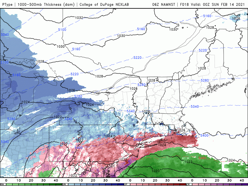 A messy mix of snow, sleet, freezing drizzle and even rain will affect the region on Sunday.