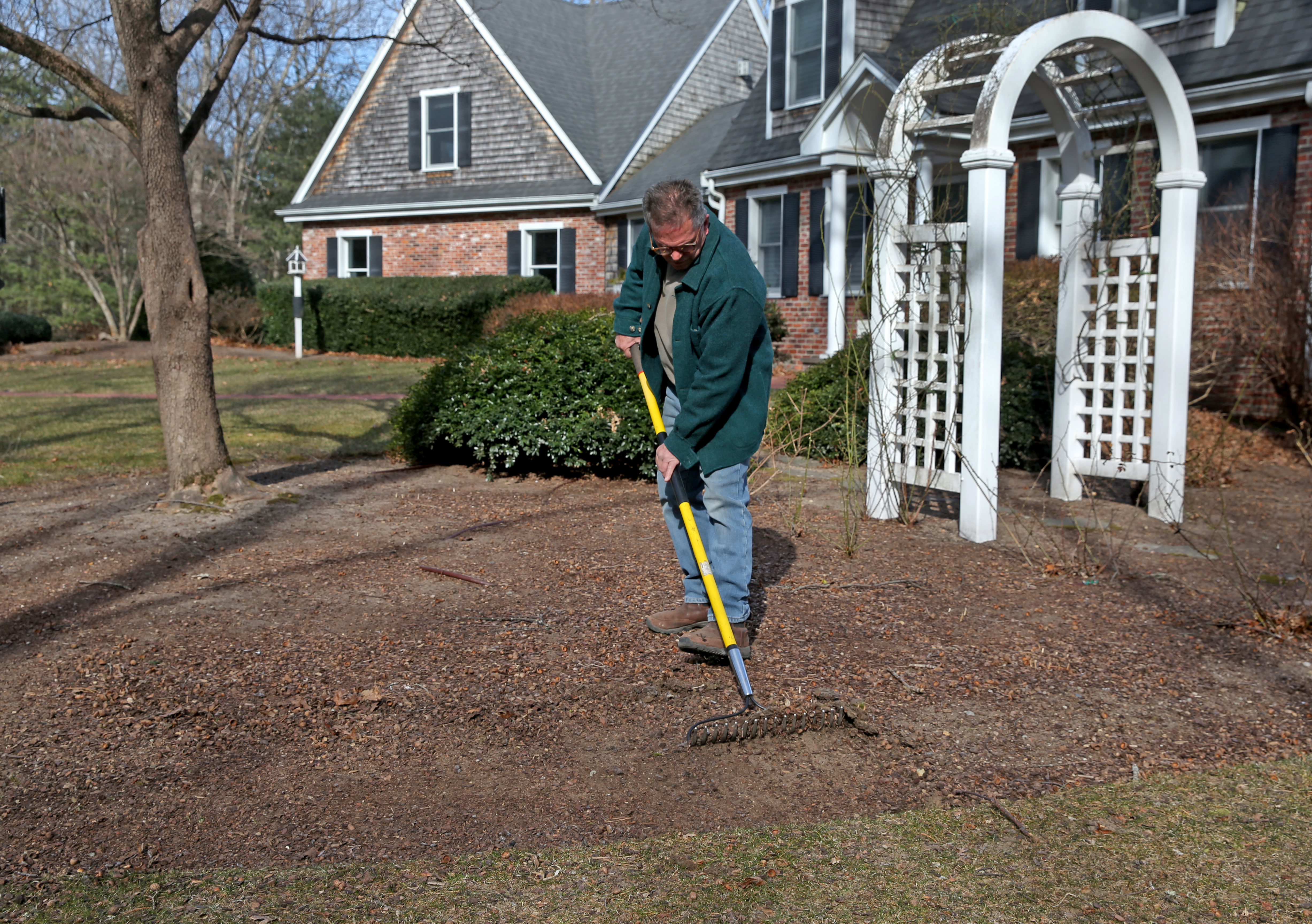 “Beneficial insects are sleeping right now in your garden, so I don’t like to disturb them,” said George Stanchfield.