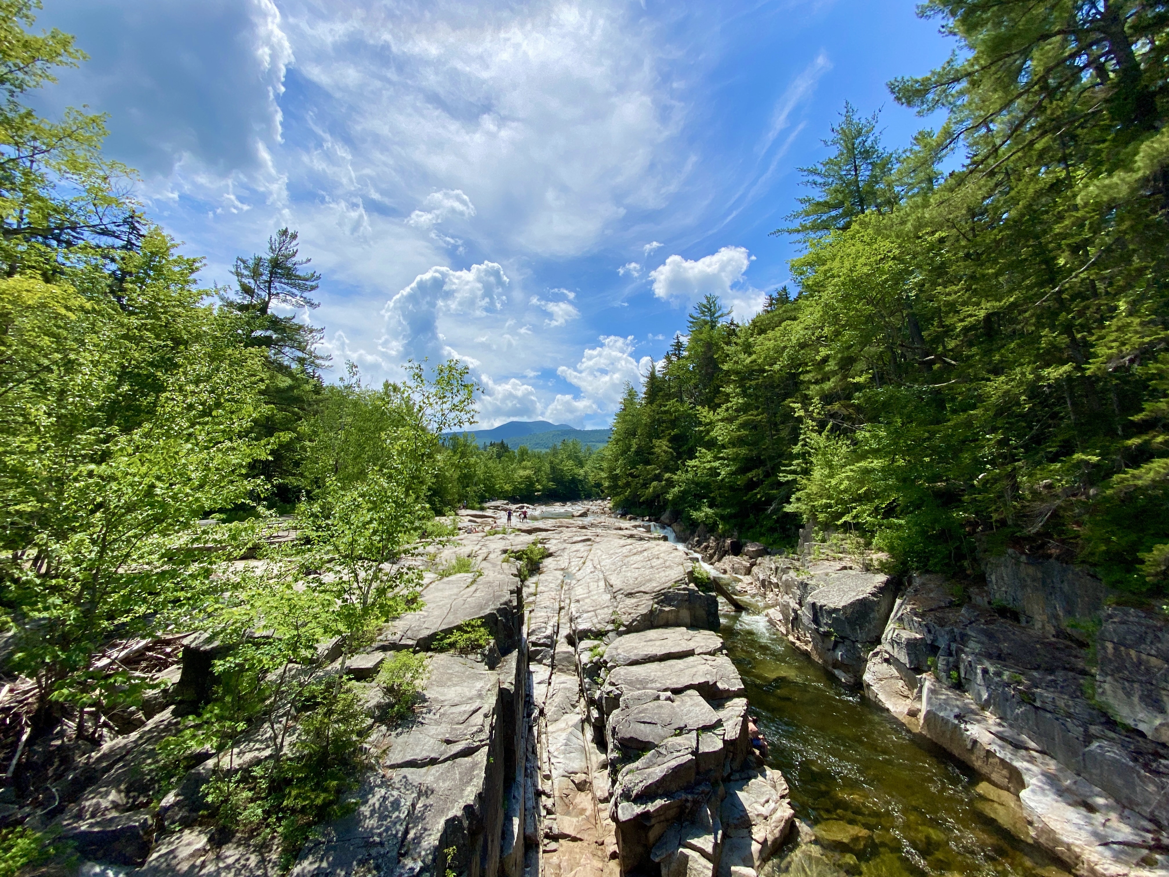 The Lower Falls Scenic Area in the White Mountains National Forest in Bartlett, N.H.