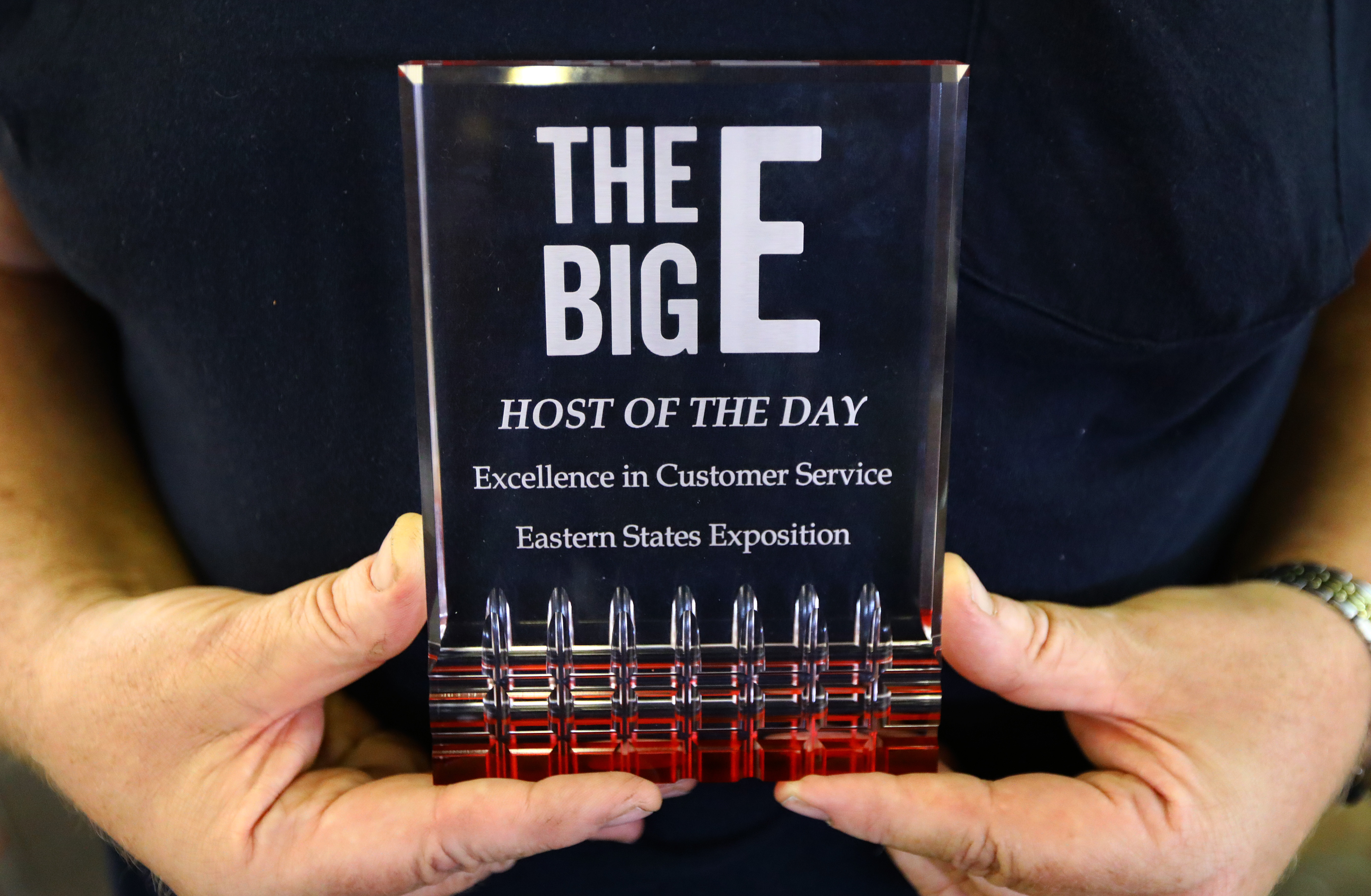 Glen Bouchard proudly displays his Host Of The Day award.
