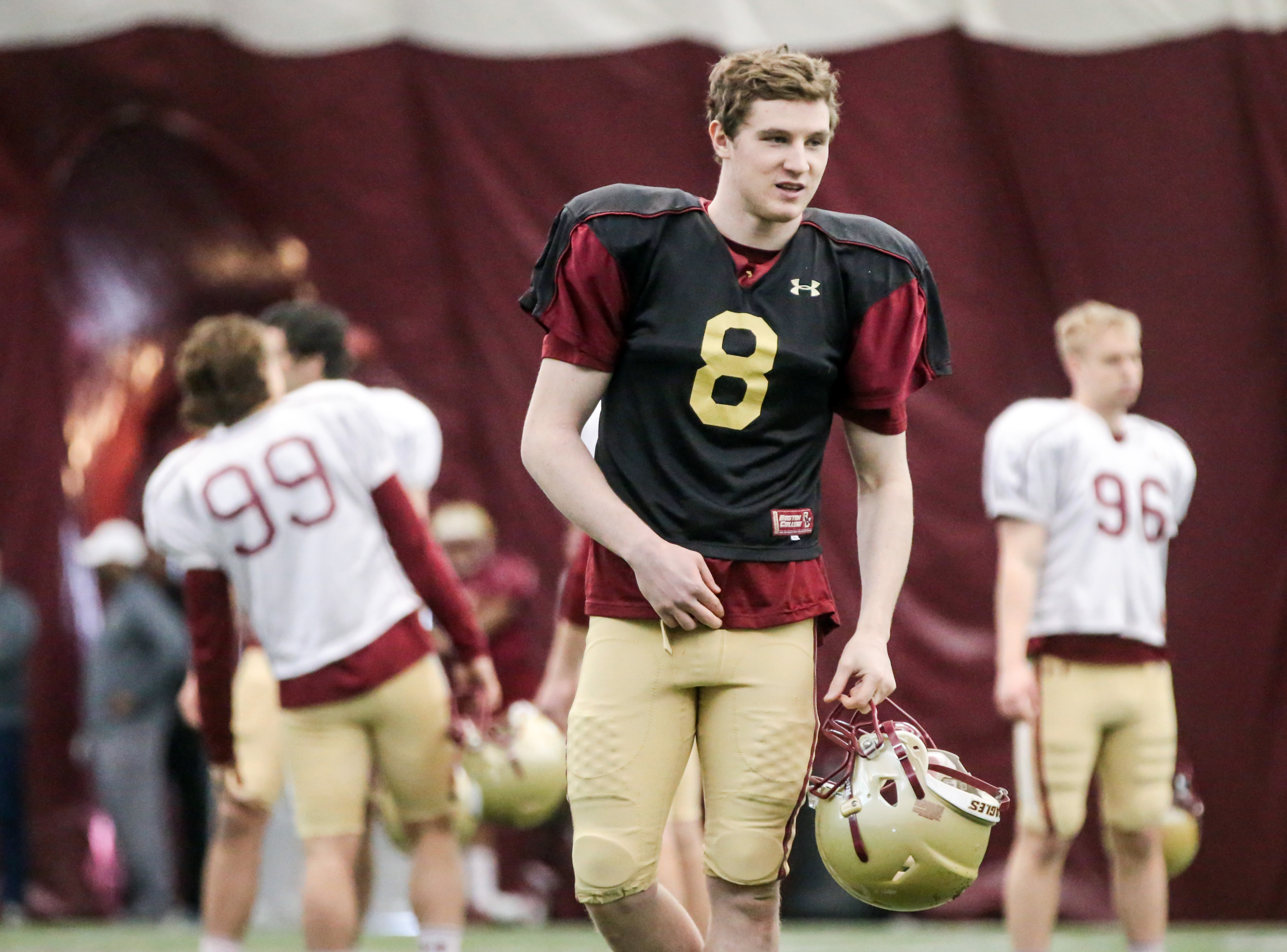 QB prospect EJ Perry, of Mass., speaks with WCVB before NFL draft