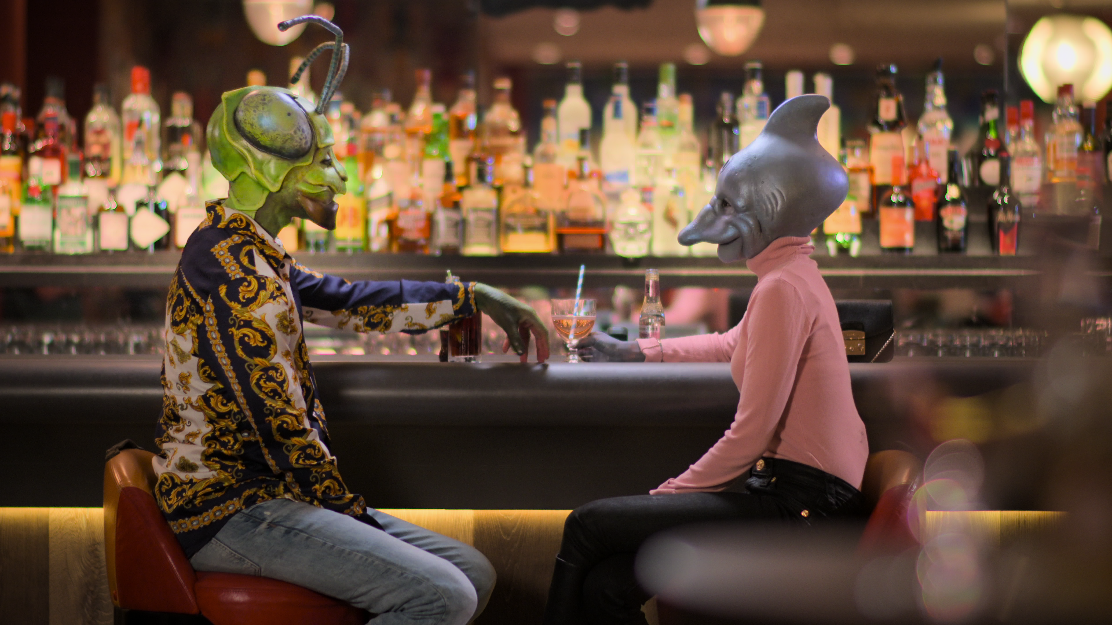 A scene from the Netflix dating show "Sexy Beasts."
